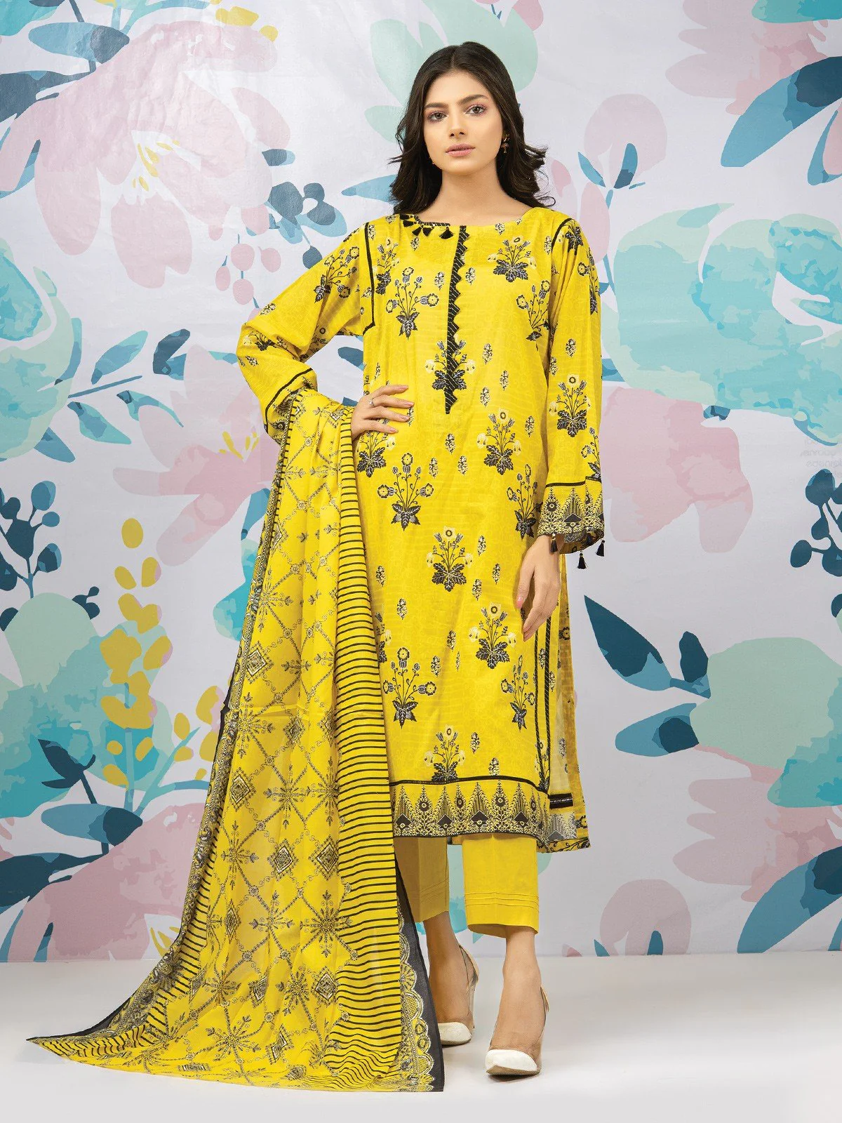 Printed Lawn Shirt - EWU22A1-23056S