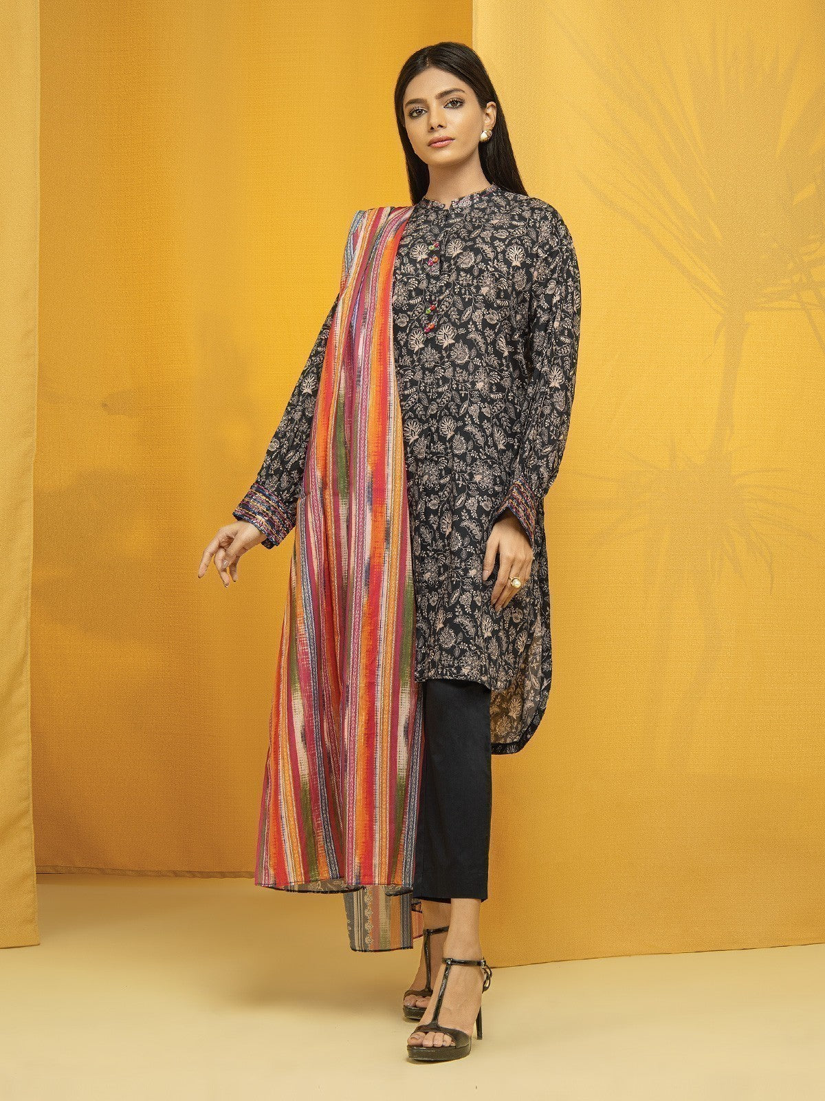Printed Lawn Suit - EWU22A1-23187