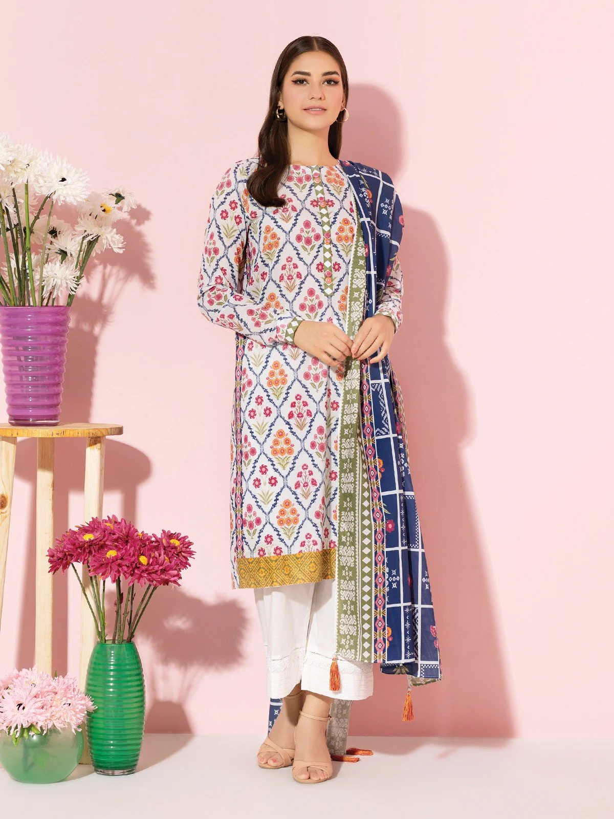 Printed Lawn Shirt - EWU22A1-23211S