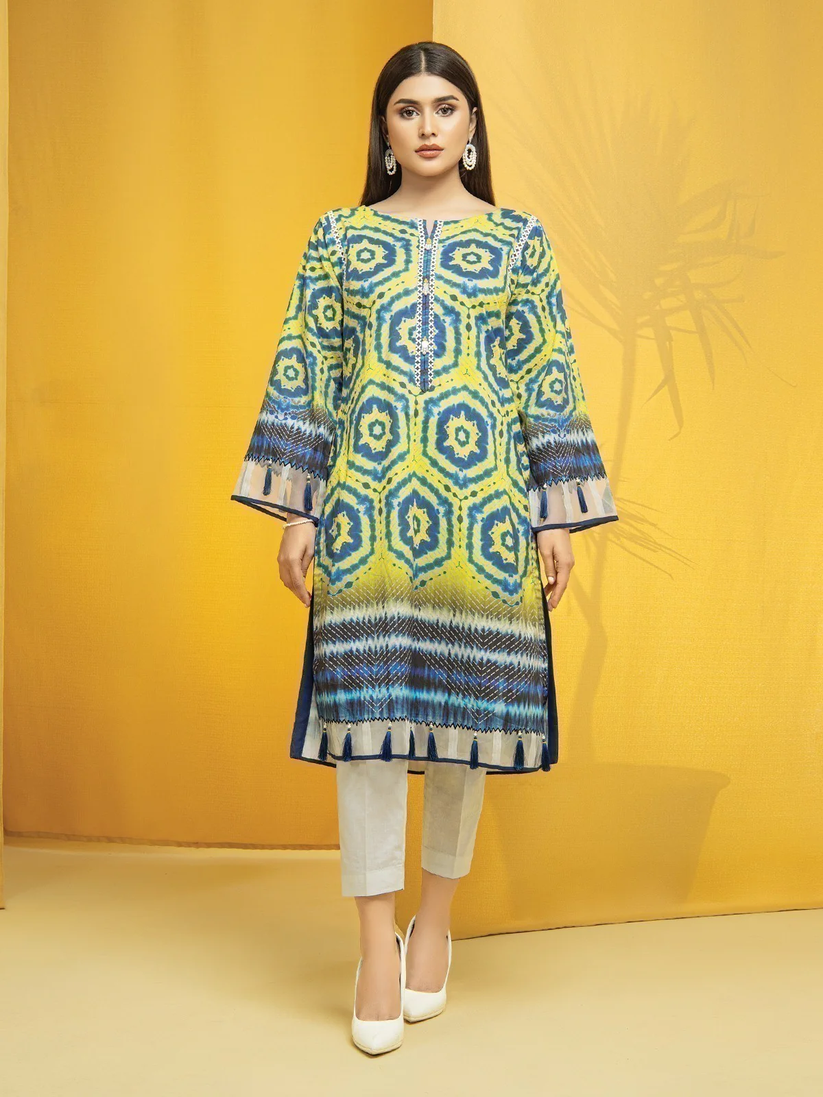 Printed Lawn Shirt - EWU22A1-23351