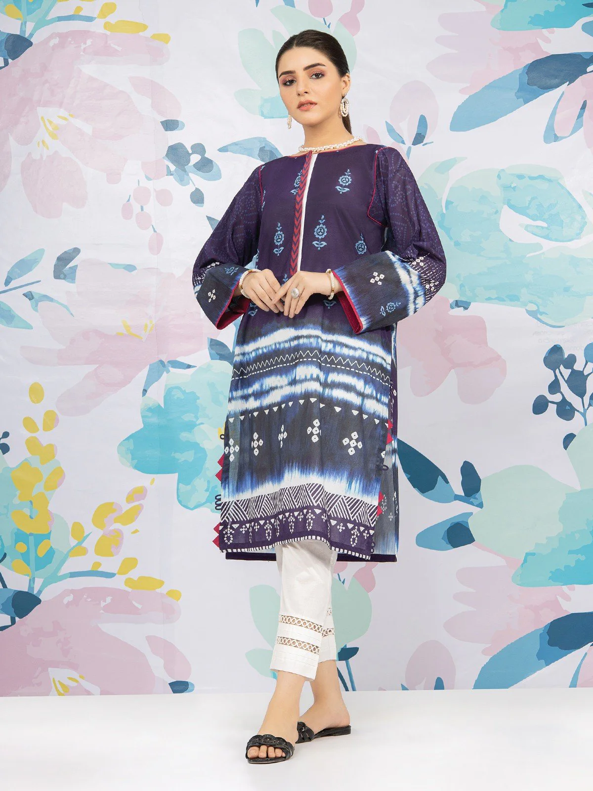 Printed Lawn Shirt - EWU22A1-23352
