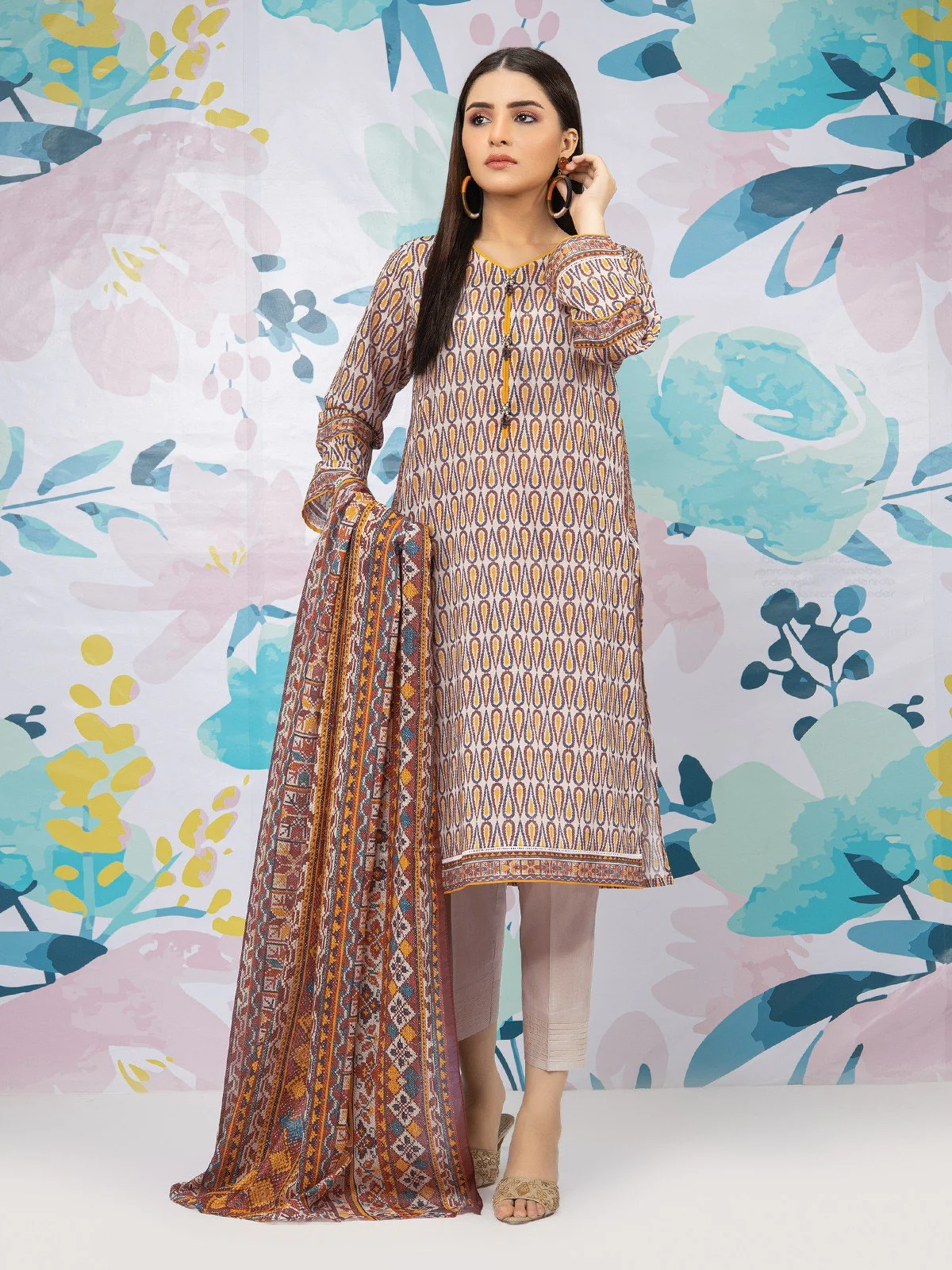 Printed Lawn Shirt - EWU22A1-23406S