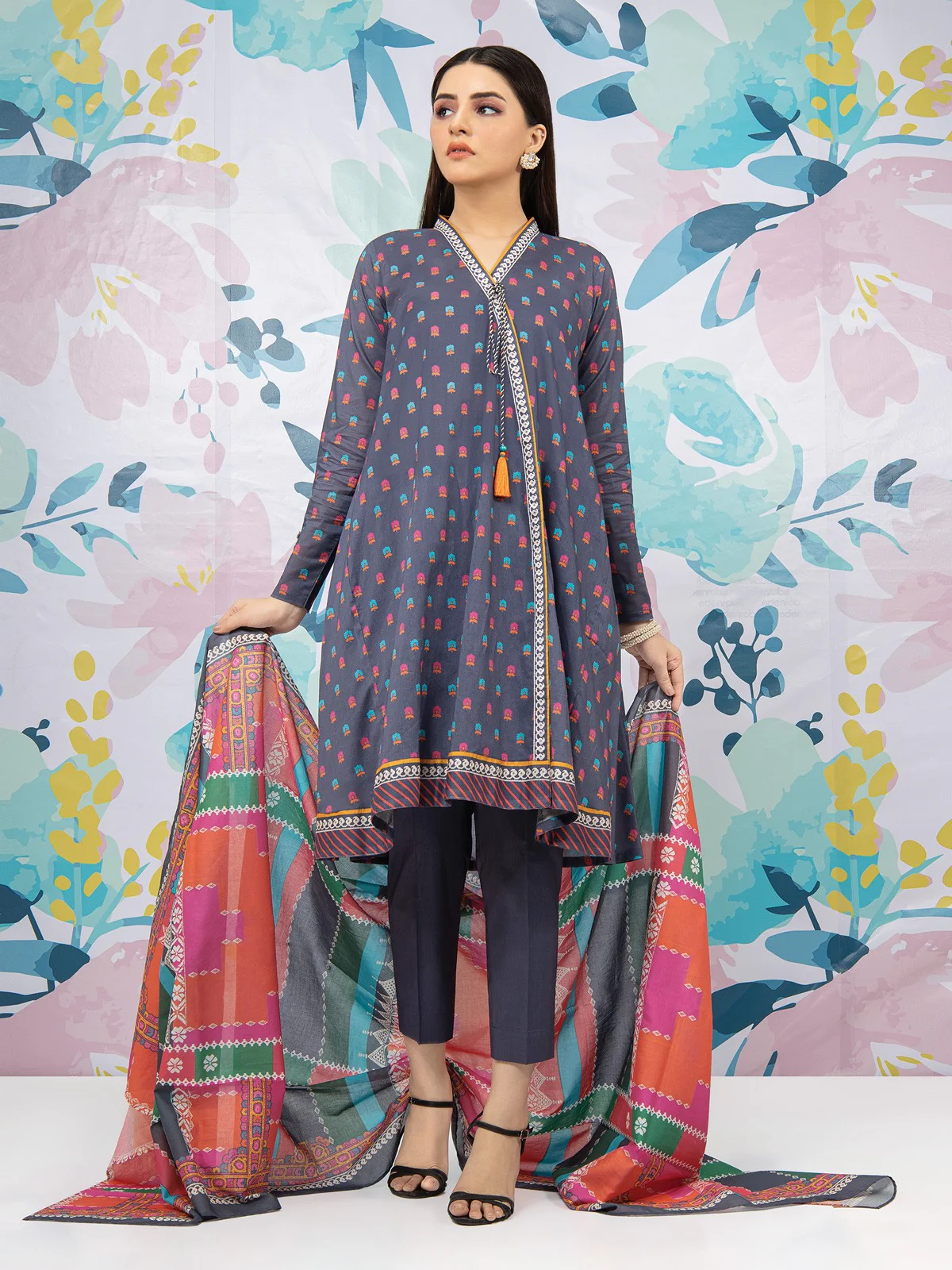 Printed Lawn Suit - EWU22A1-23420