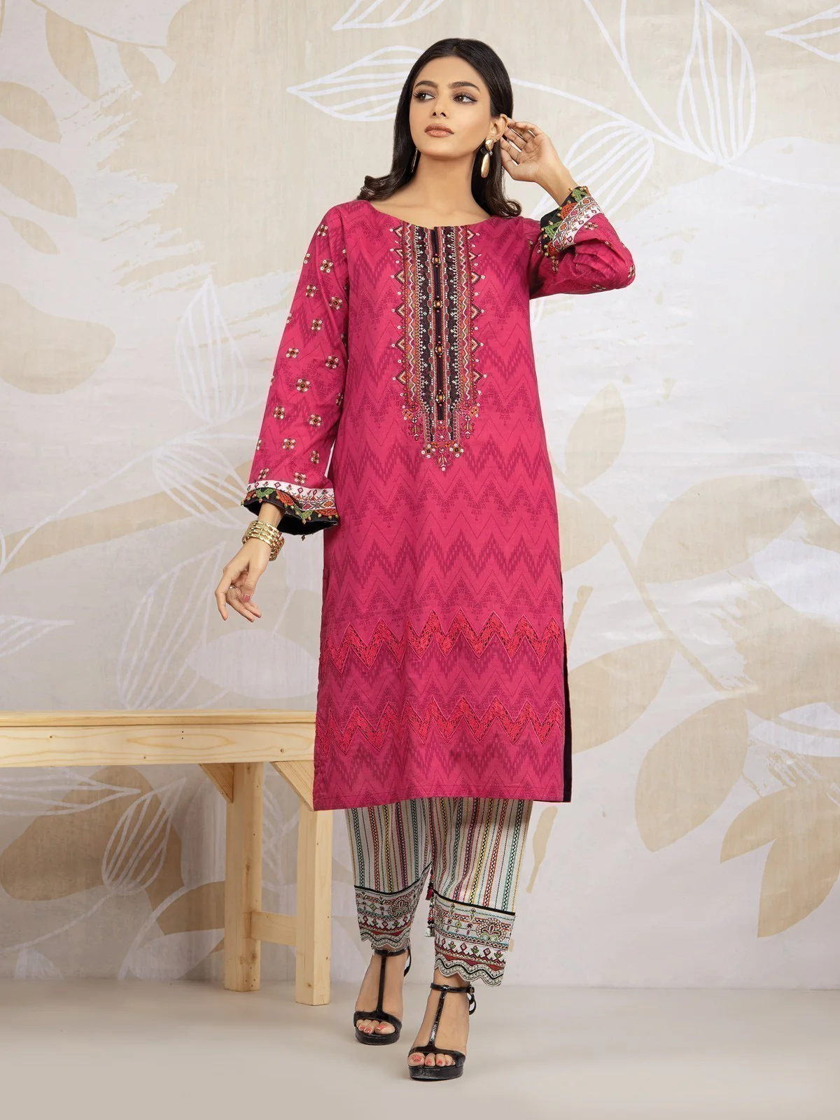 Embroidered Lawn Shirt Trouser - EWU22V1-23667
