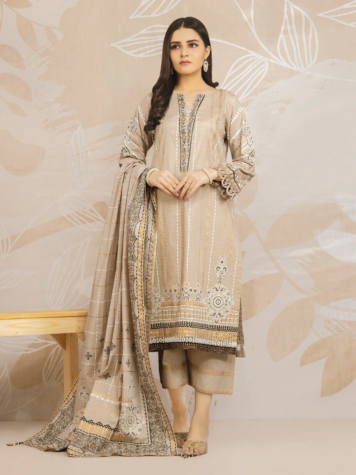 Embroidered Lawn Shirt Trouser - EWU22V1-23684ST