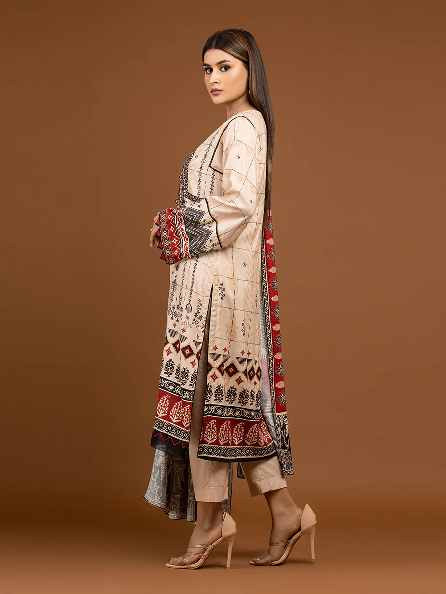 Embroidered Viscose Suit - EWU22V13-24045XXL - Image 5