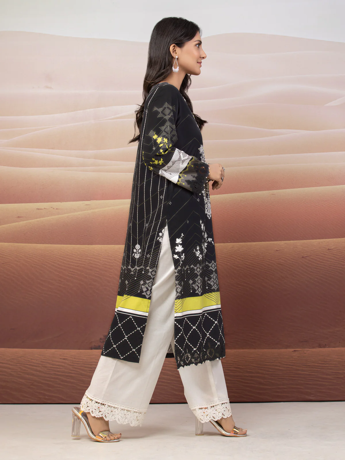 Embroidered Cotton Satin Shirt - EWU22V9-25047 - Image 6