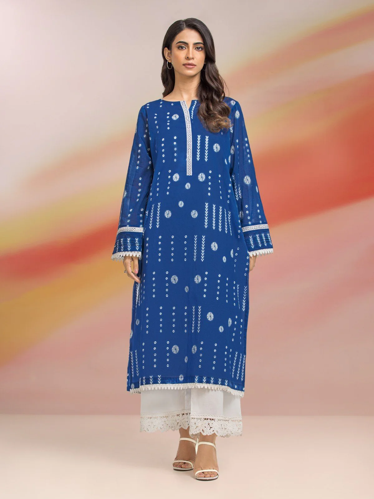 Printed Lawn Shirt - EWU23A1-28002S