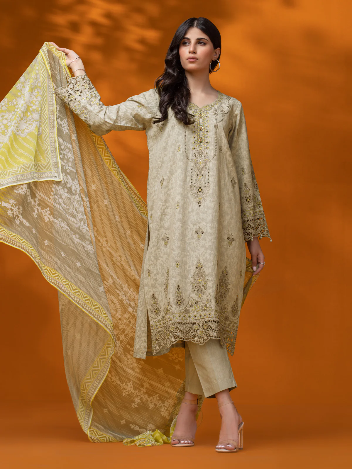Embroidered Dobby Suit - EWU23V7-26630-3P - Image 2