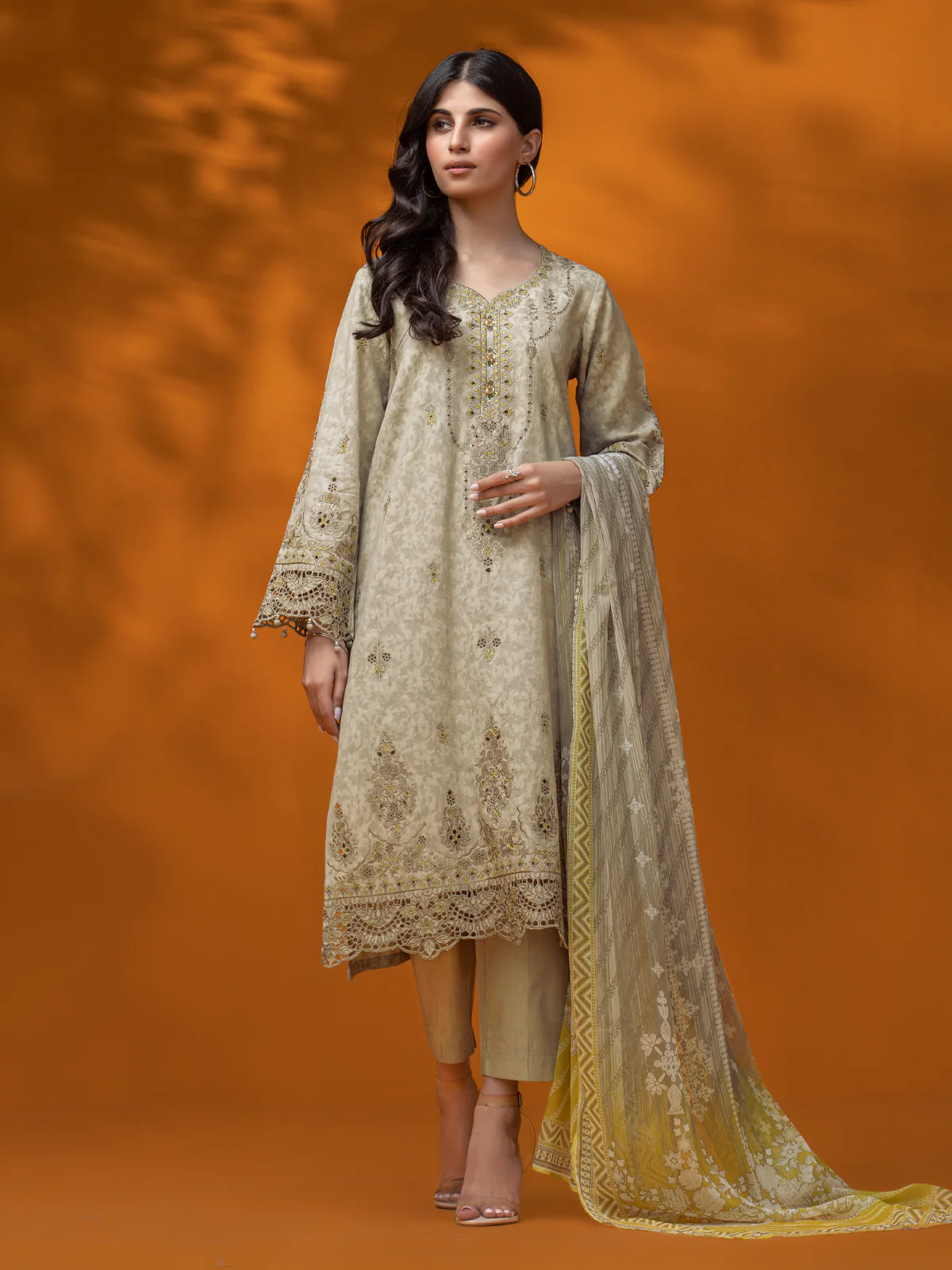 Embroidered Dobby Suit - EWU23V7-26630-3P - Image 7