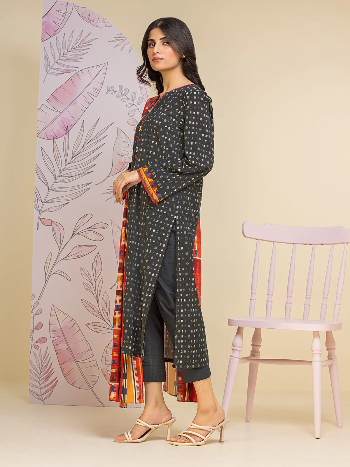 Printed Lawn Suit - EWU24A1-26126-3P - Image 6