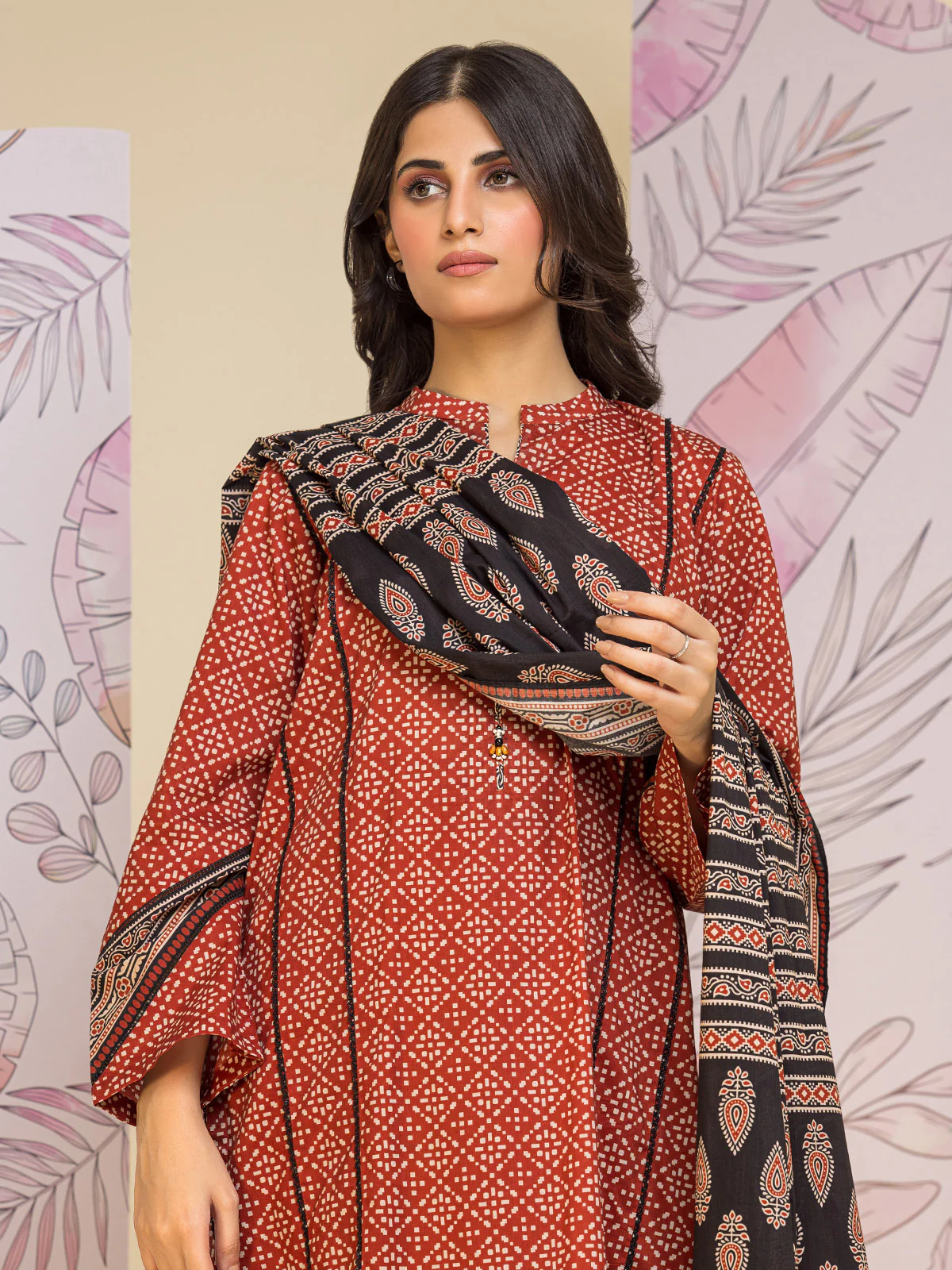 Printed Lawn Suit - EWU24A1-26249-3P - Image 2