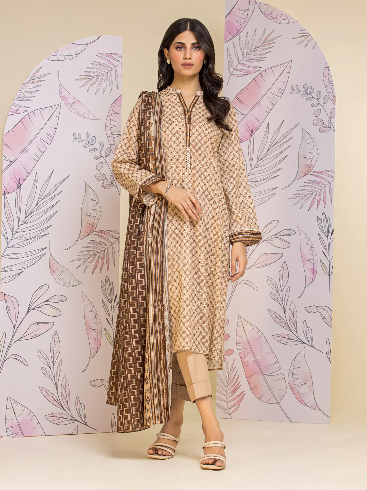 Printed Lawn Suit - EWU24A1-26425-3P