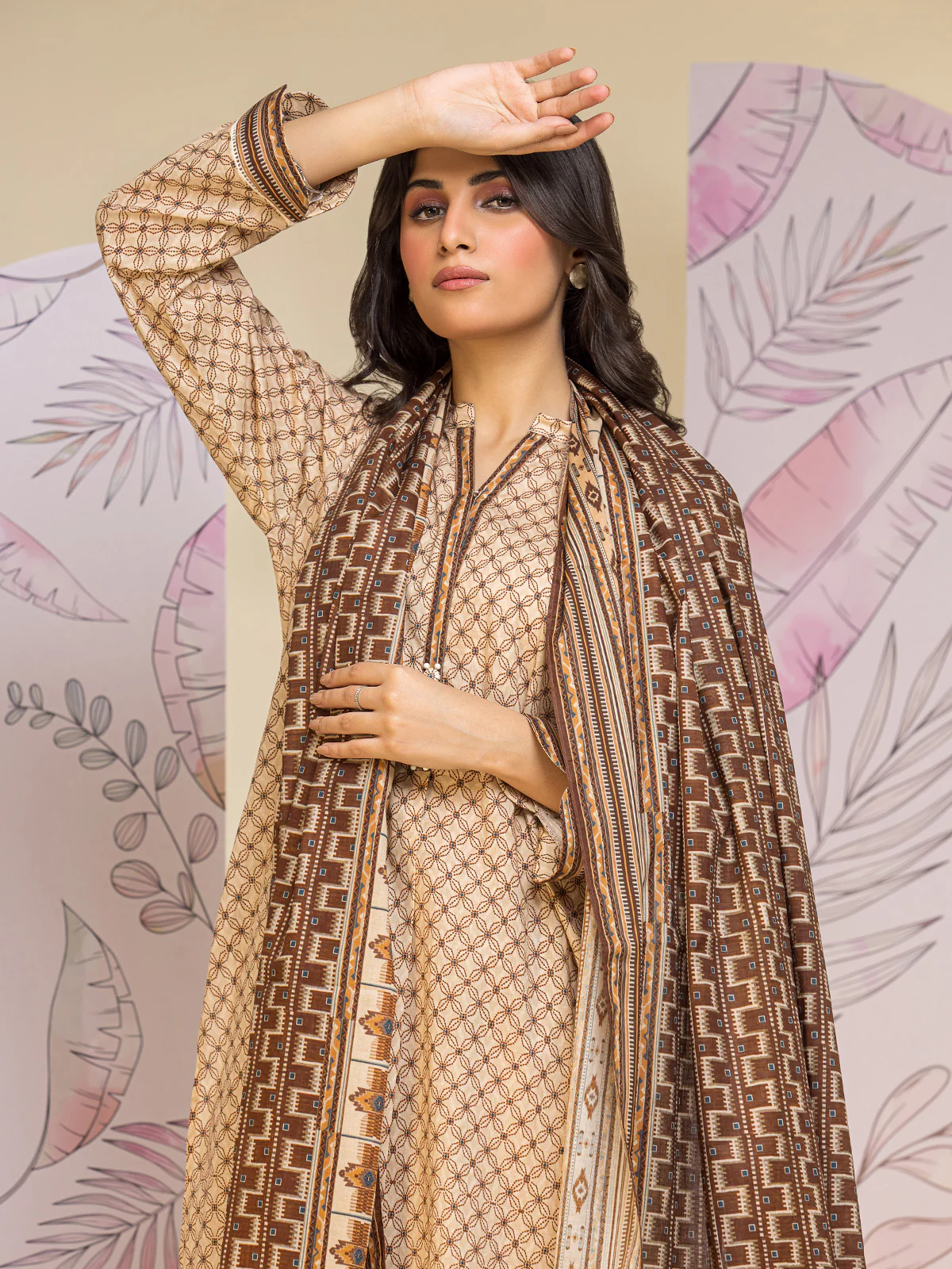 Printed Lawn Suit - EWU24A1-26425-3P - Image 2