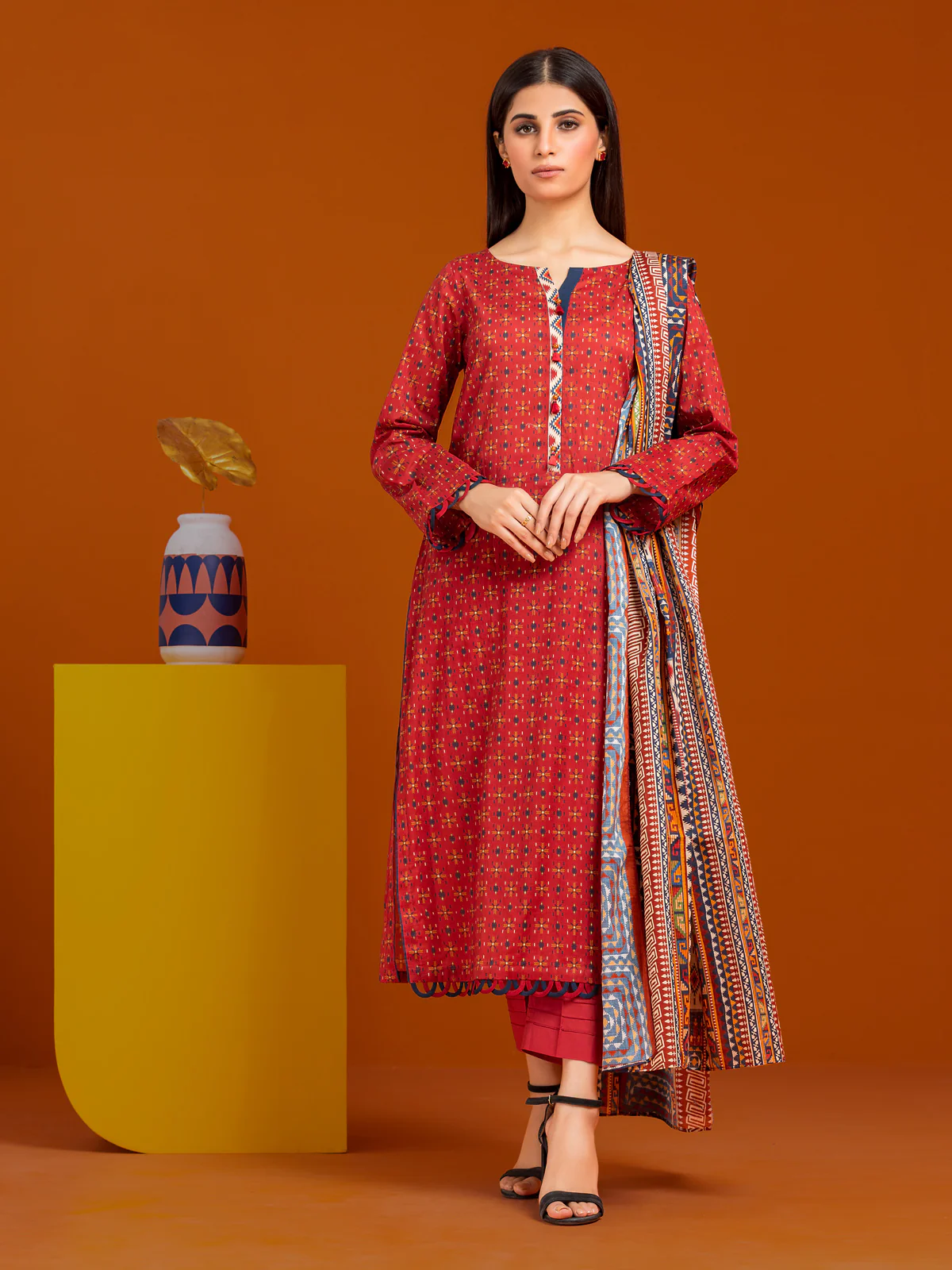 Printed Lawn Suit - EWU24A1-27019-3P