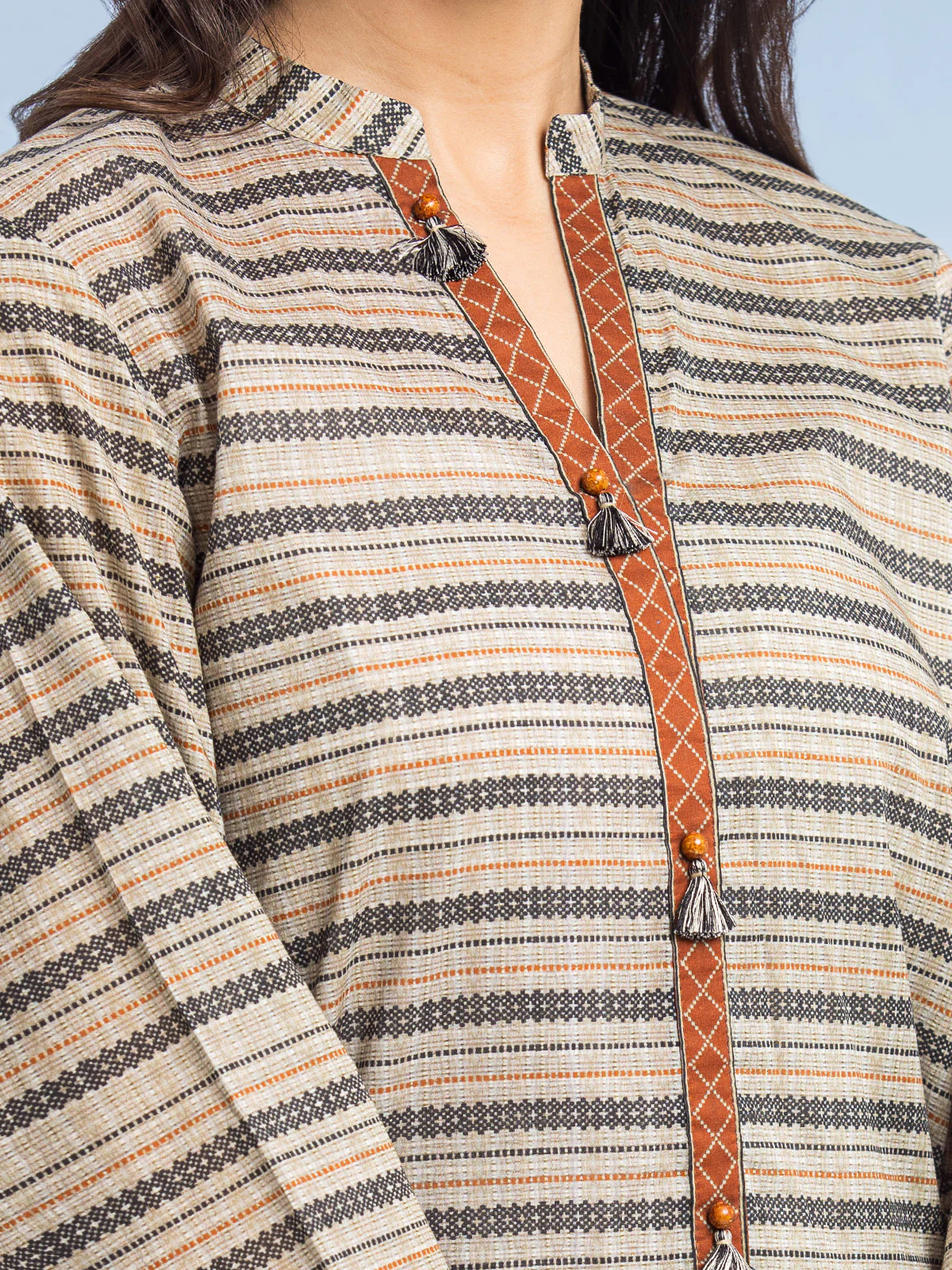 Printed Lawn Suit - EWU24A1-28009-3P - Image 4