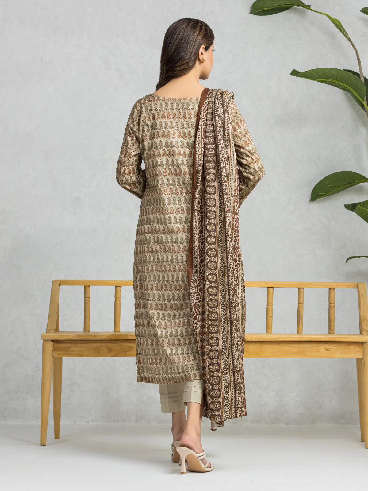 Printed Lawn Suit - EWU24A1-28013-3P - Image 2