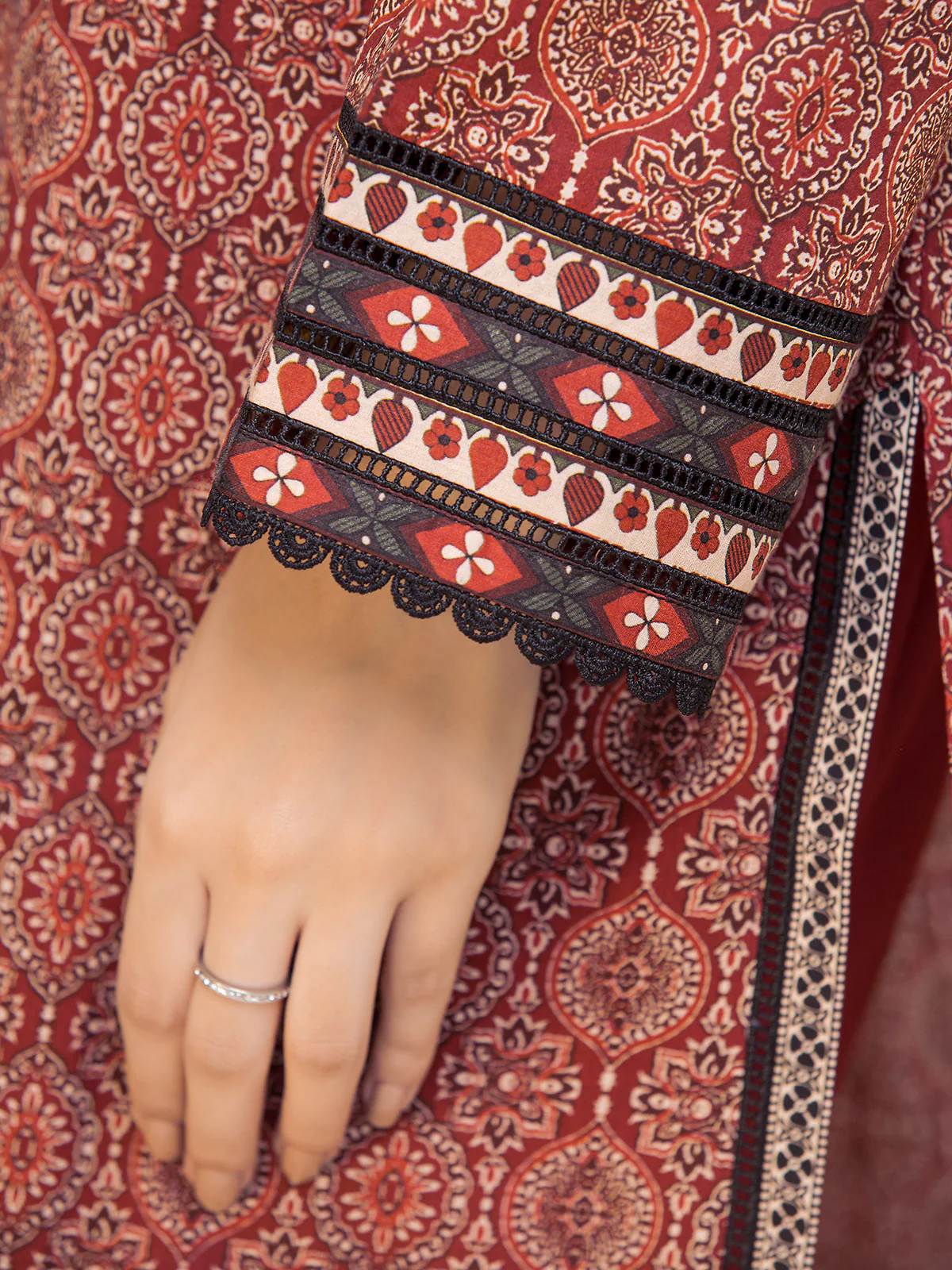 Printed Lawn Suit - EWU24A1-28028-3P - Image 2