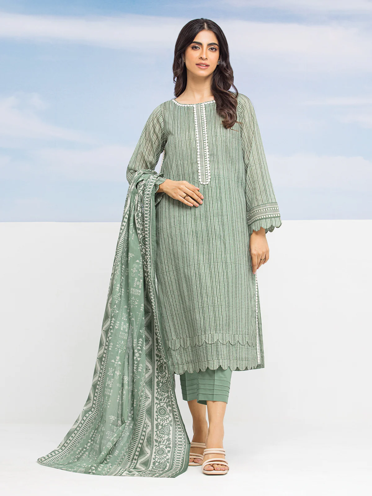 Printed Lawn Suit - EWU24A1-28057-3P