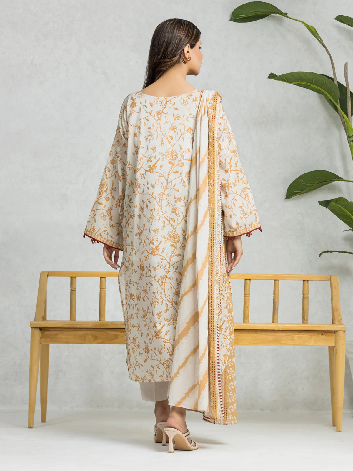 Printed Lawn Suit - EWU24A1-28061-3P - Image 2