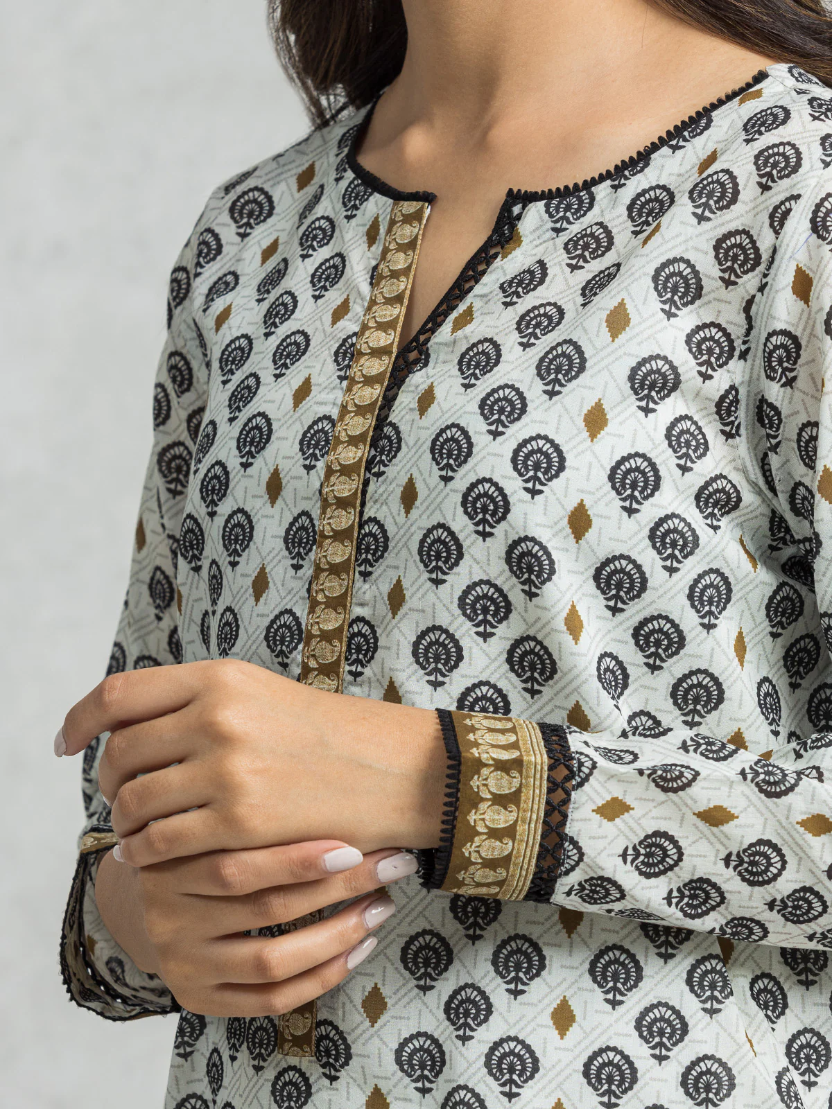 Printed Lawn Suit - EWU24A1-28065-3P - Image 2