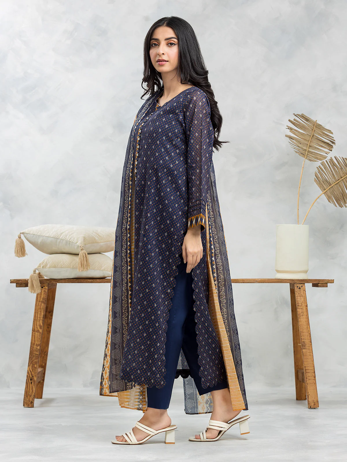Printed Lawn Suit - EWU24A1-28075-3P - Image 5