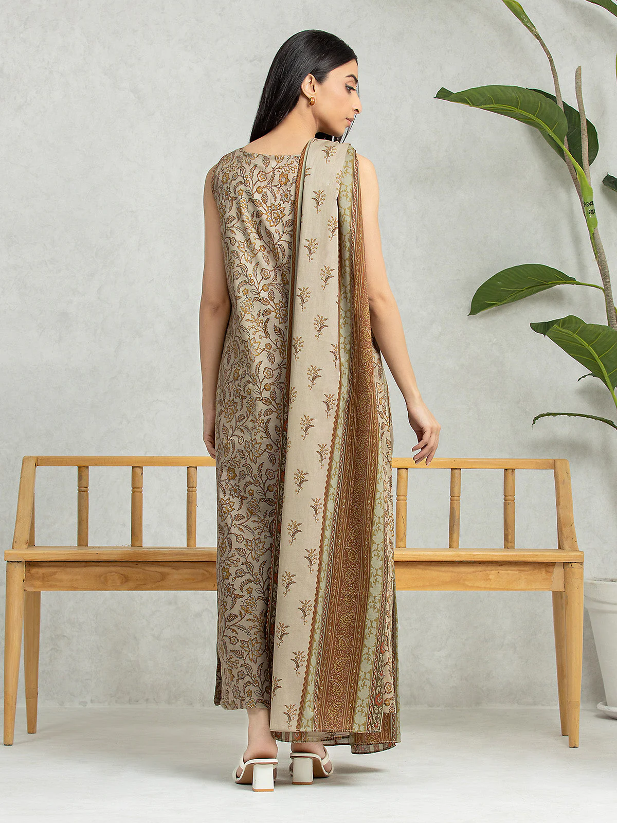 Printed Lawn Suit - EWU24A1-28091-3P - Image 2