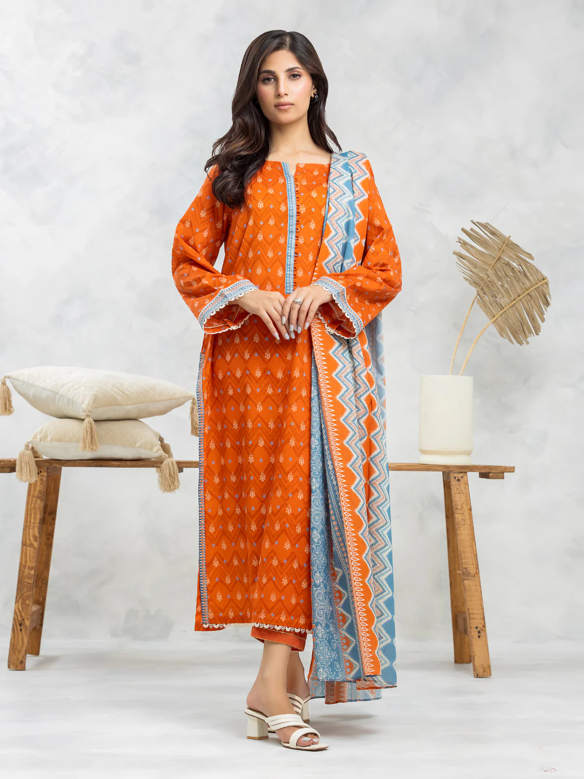Printed Lawn Suit - EWU24A1-28102-3P
