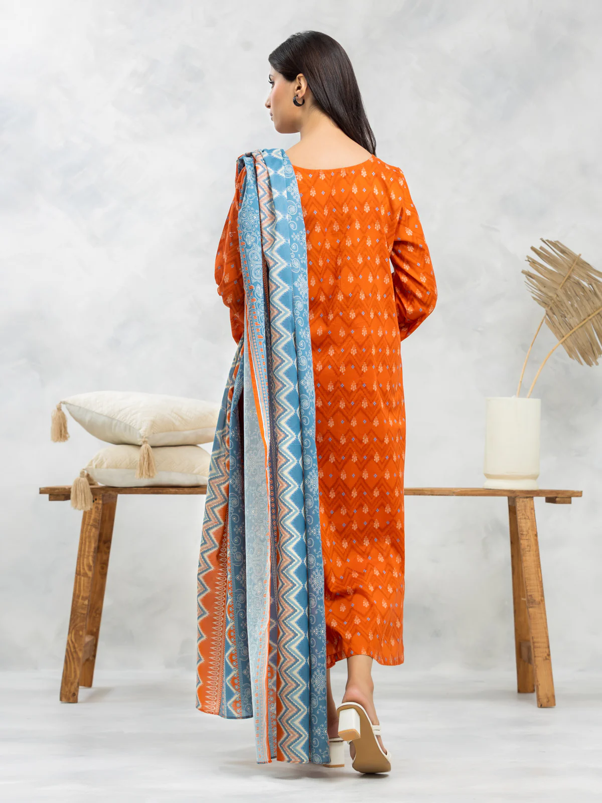 Printed Lawn Suit - EWU24A1-28102-3P - Image 4