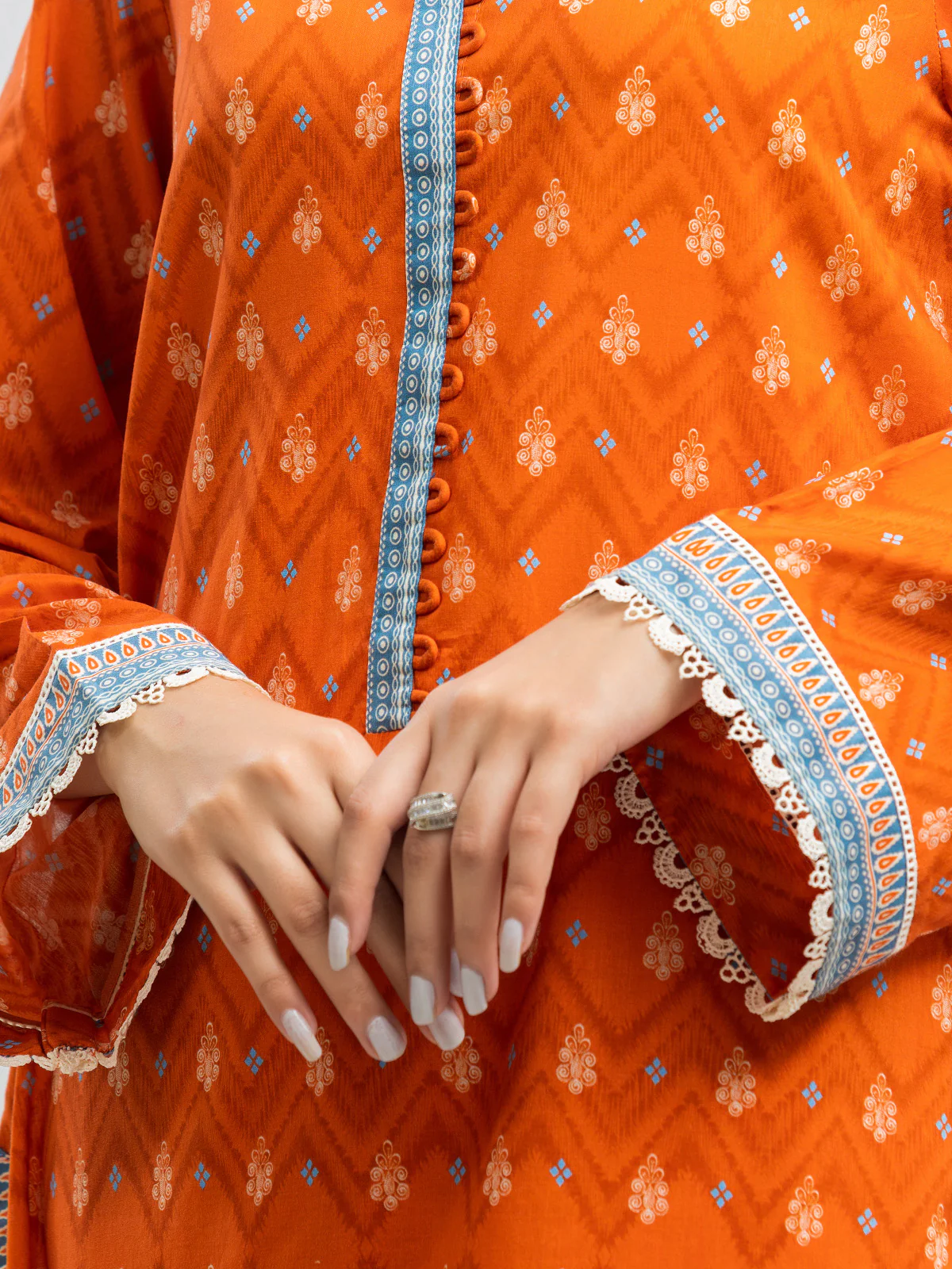 Printed Lawn Suit - EWU24A1-28102-3P - Image 5
