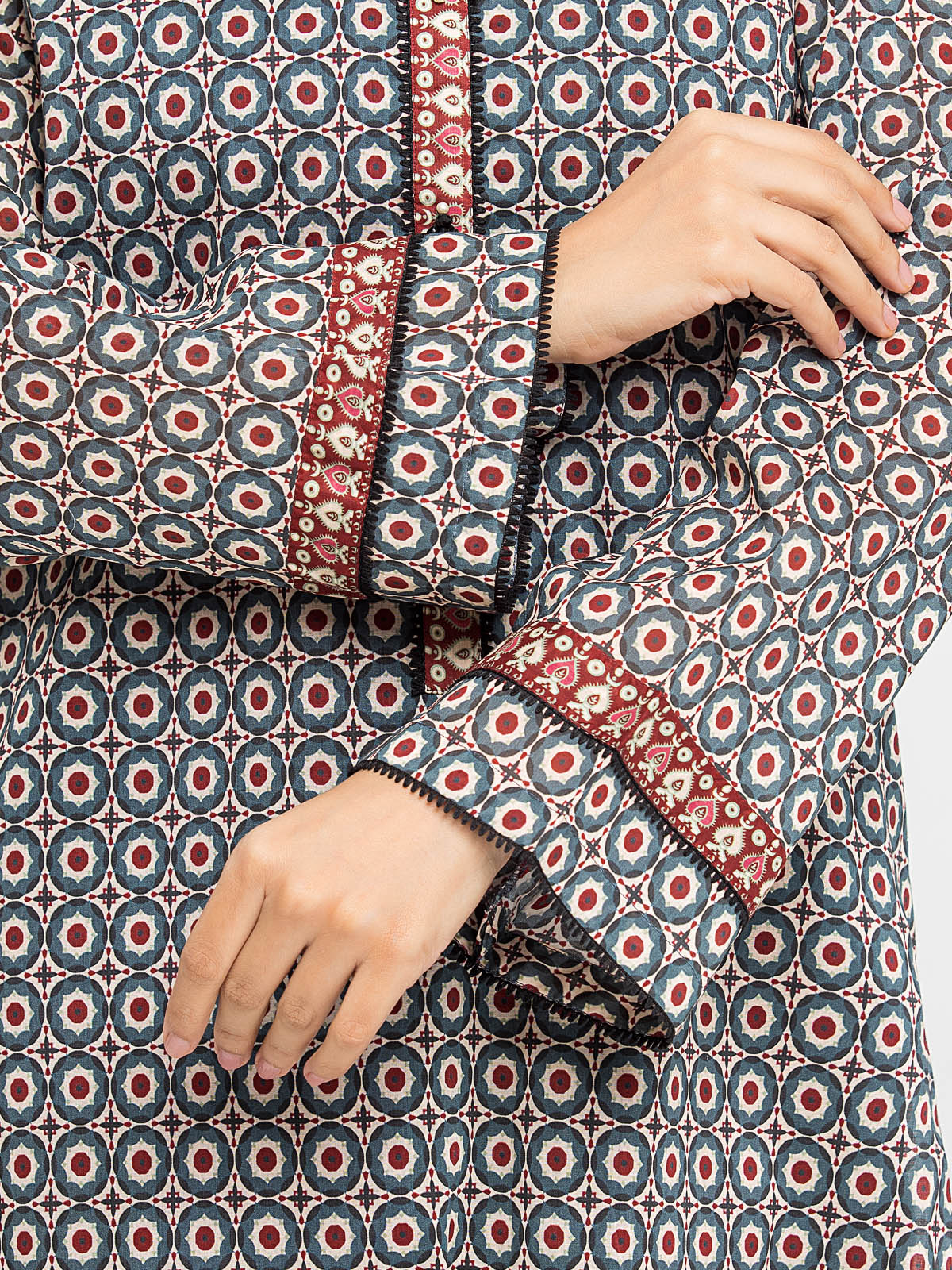 Printed Lawn Suit - EWU24A1-28206-3P - Image 5