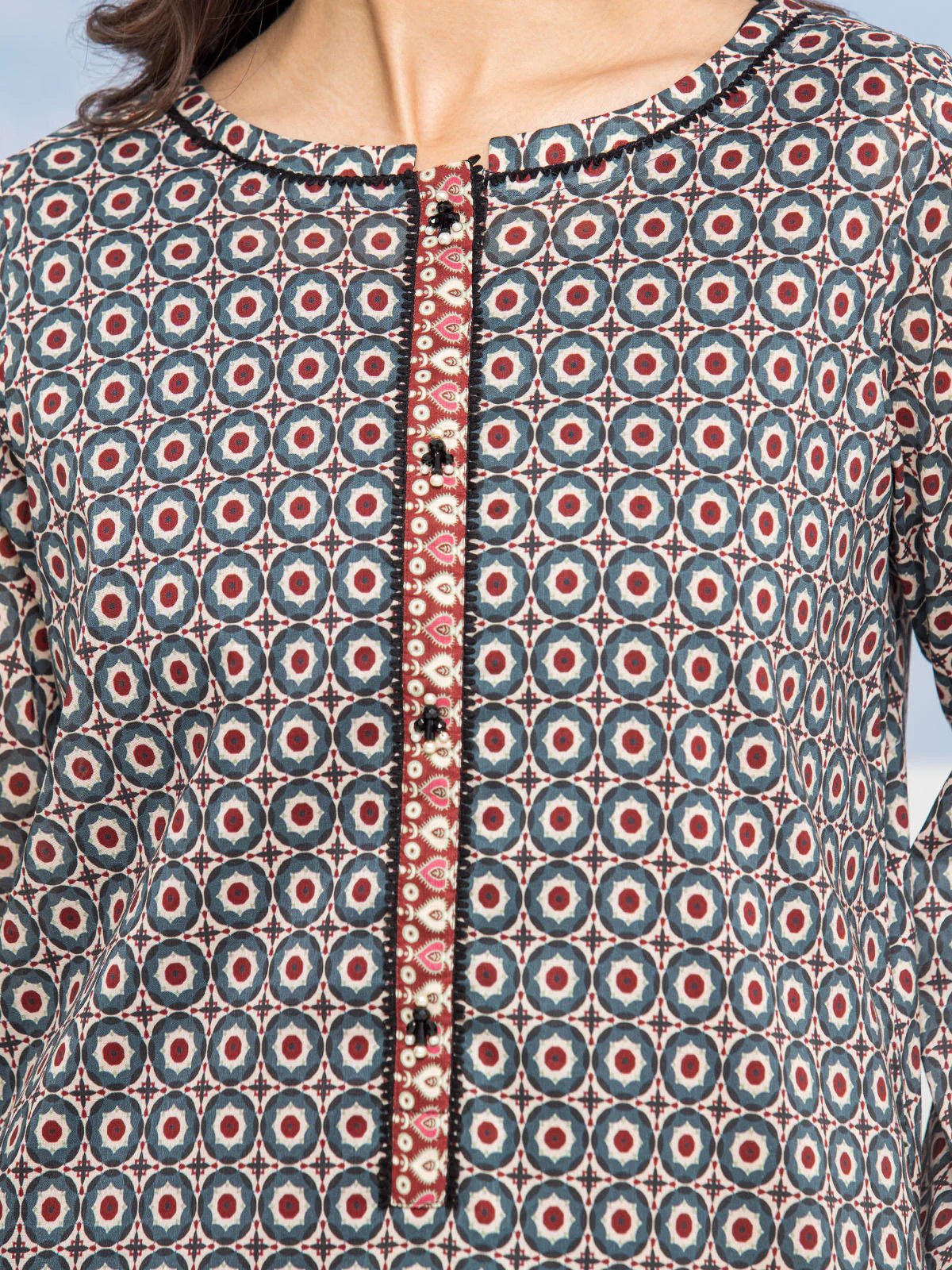 Printed Lawn Suit - EWU24A1-28206-3P - Image 6