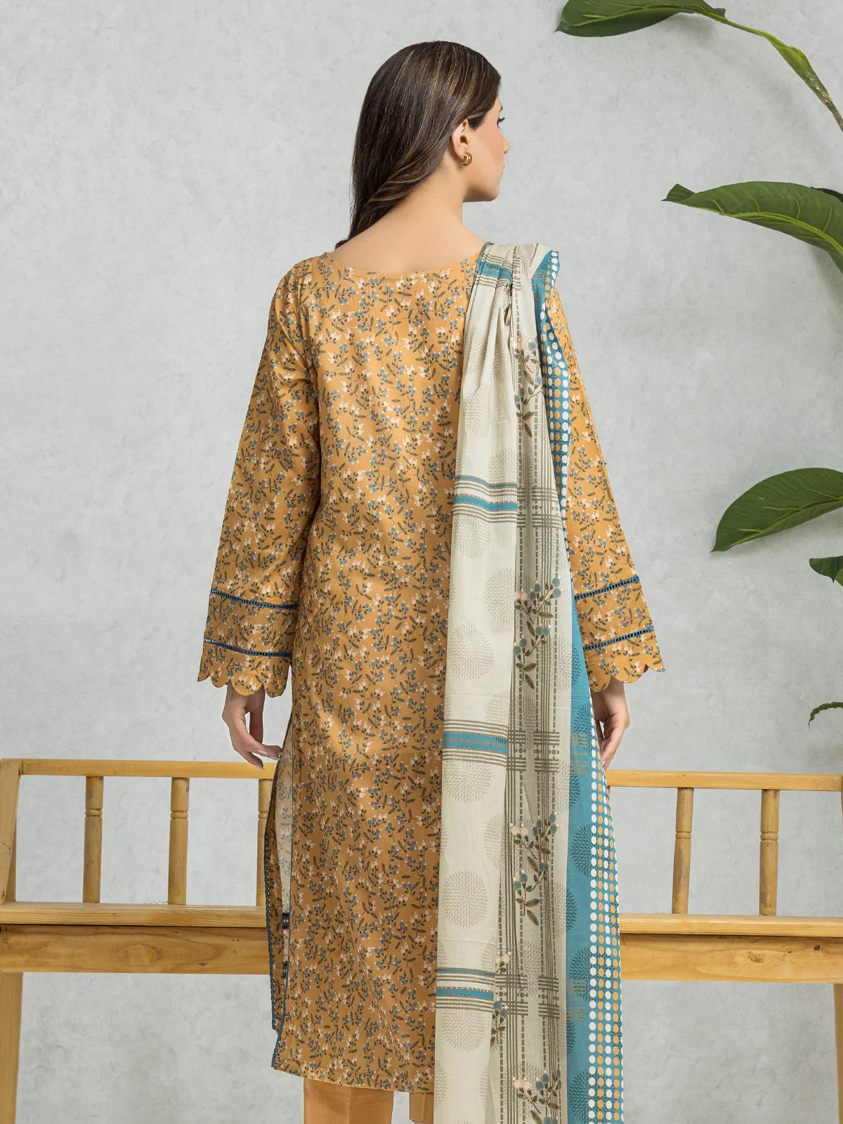 Printed Lawn Suit - EWU24A1-28216-3P - Image 4