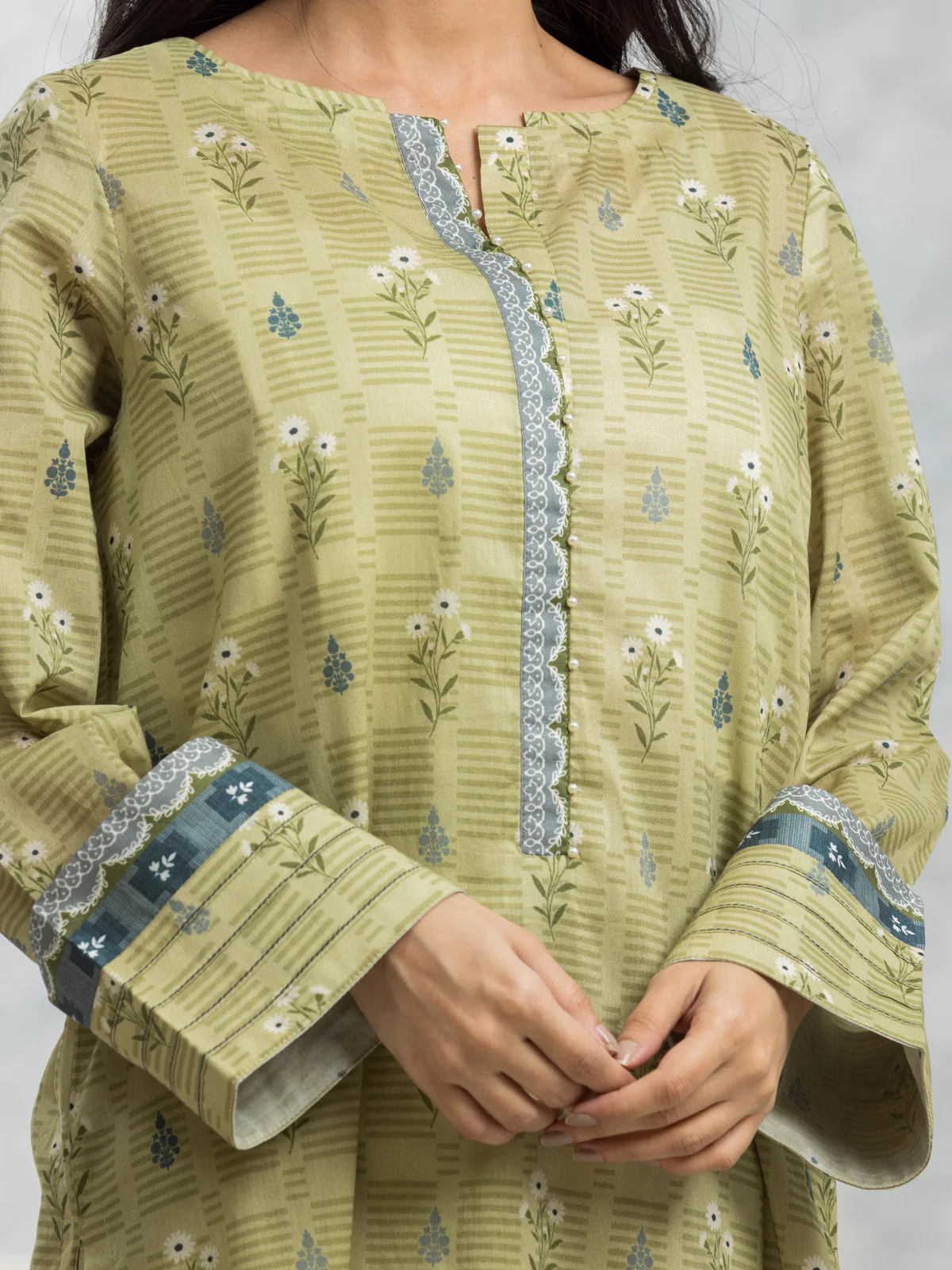 Printed Lawn Suit - EWU24A1-28222-3P - Image 2