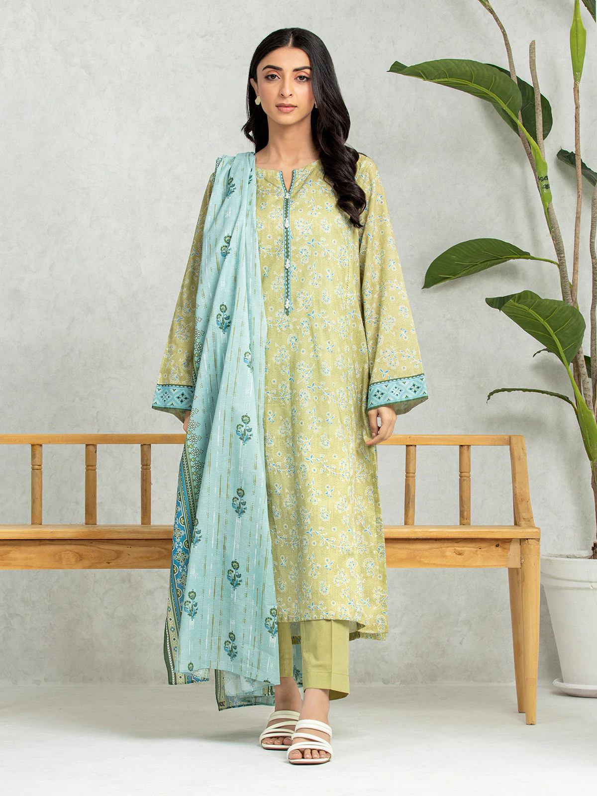 Printed Lawn Suit - EWU24A1-28251-3P