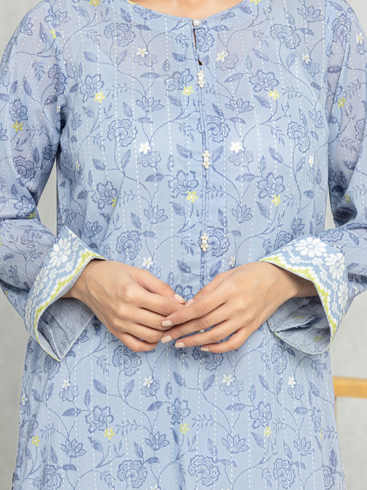 Printed Lawn Suit - EWU24A1-28284-3P - Image 3