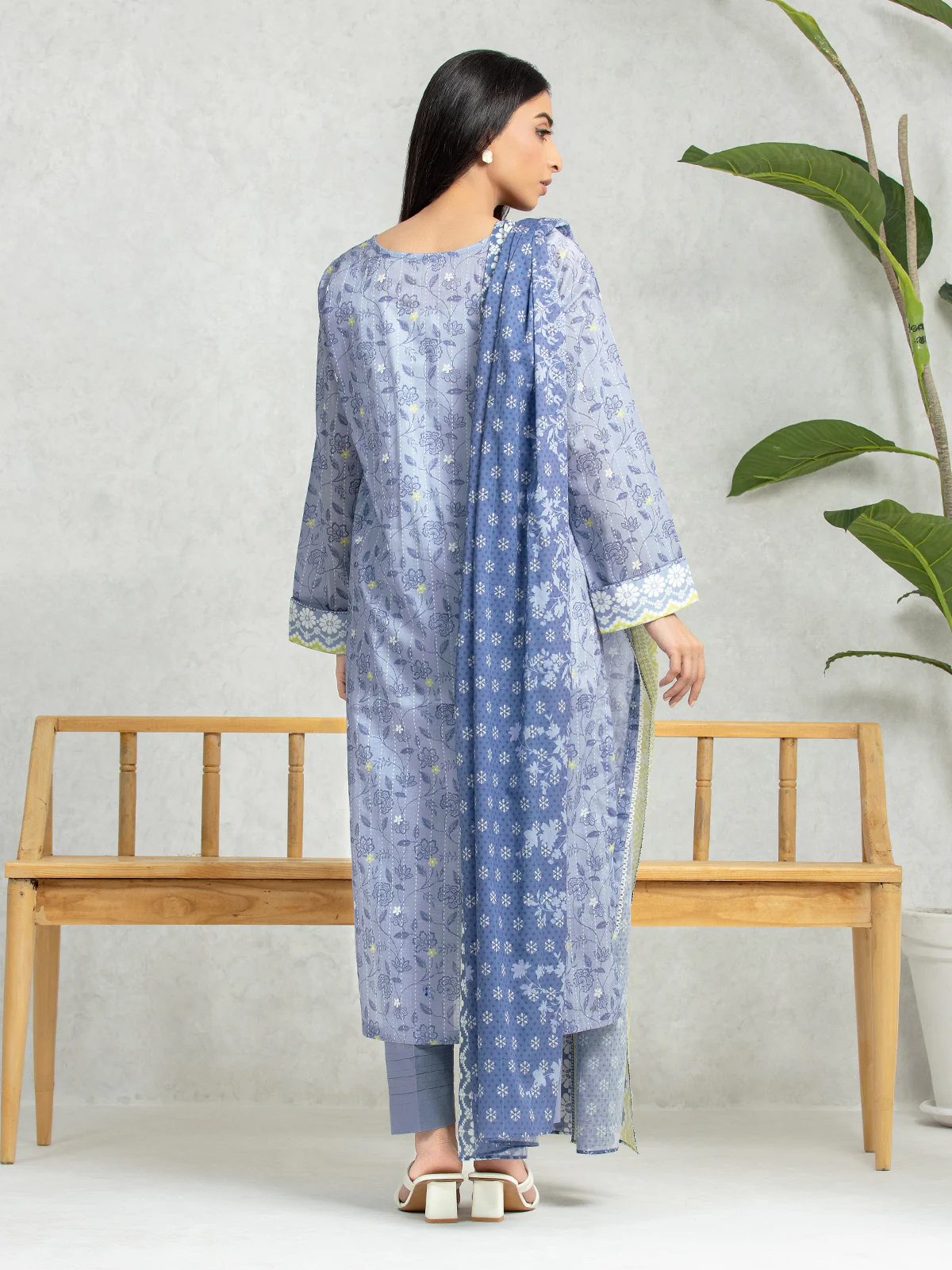 Printed Lawn Suit - EWU24A1-28284-3P - Image 4