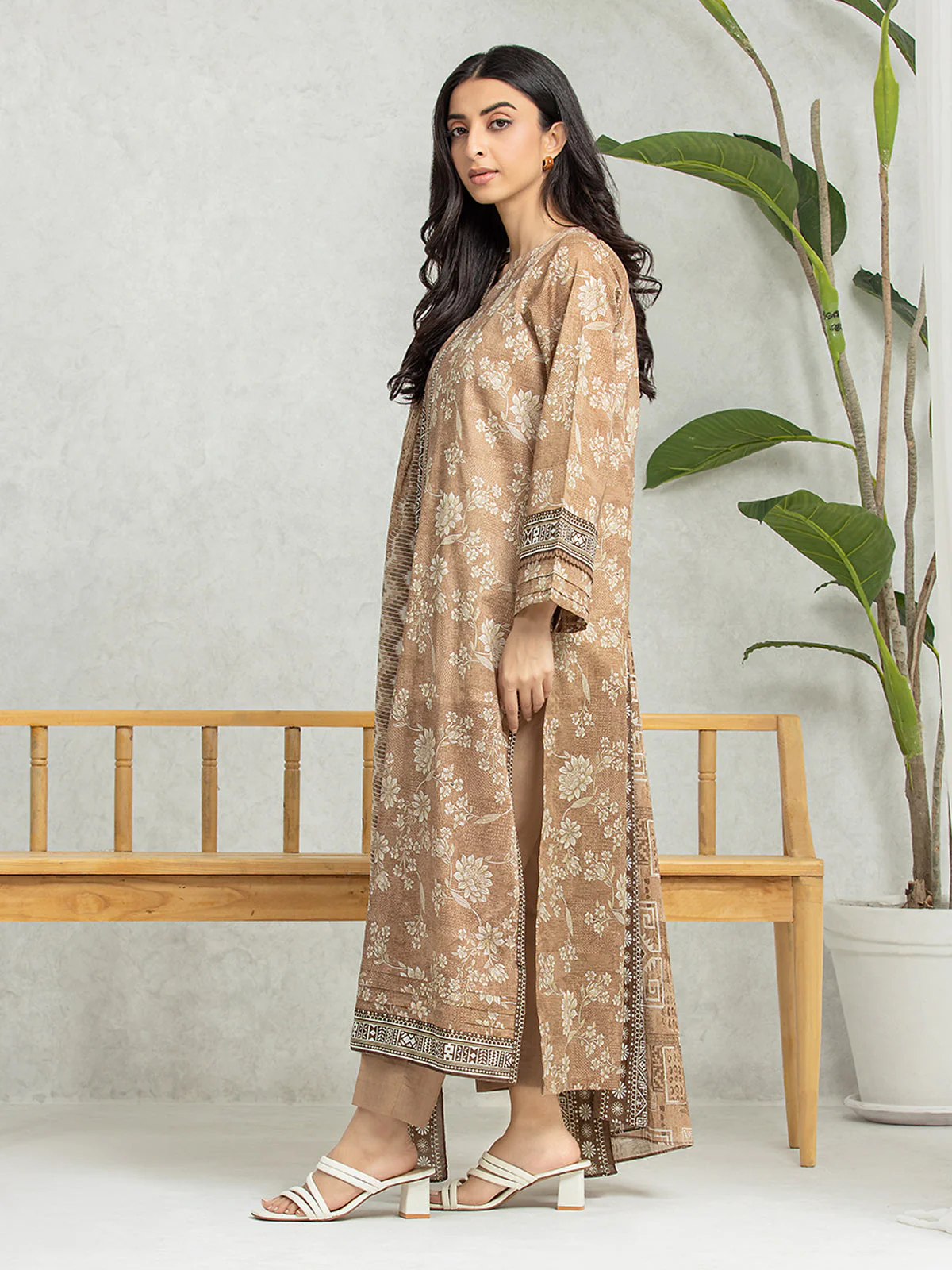 Printed Lawn Suit - EWU24A1-28319-3P - Image 5