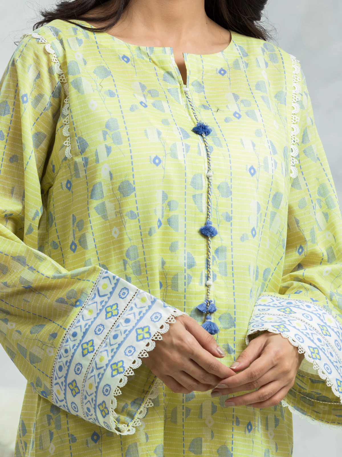 Printed Lawn Suit - EWU24A1-28397-3P - Image 3