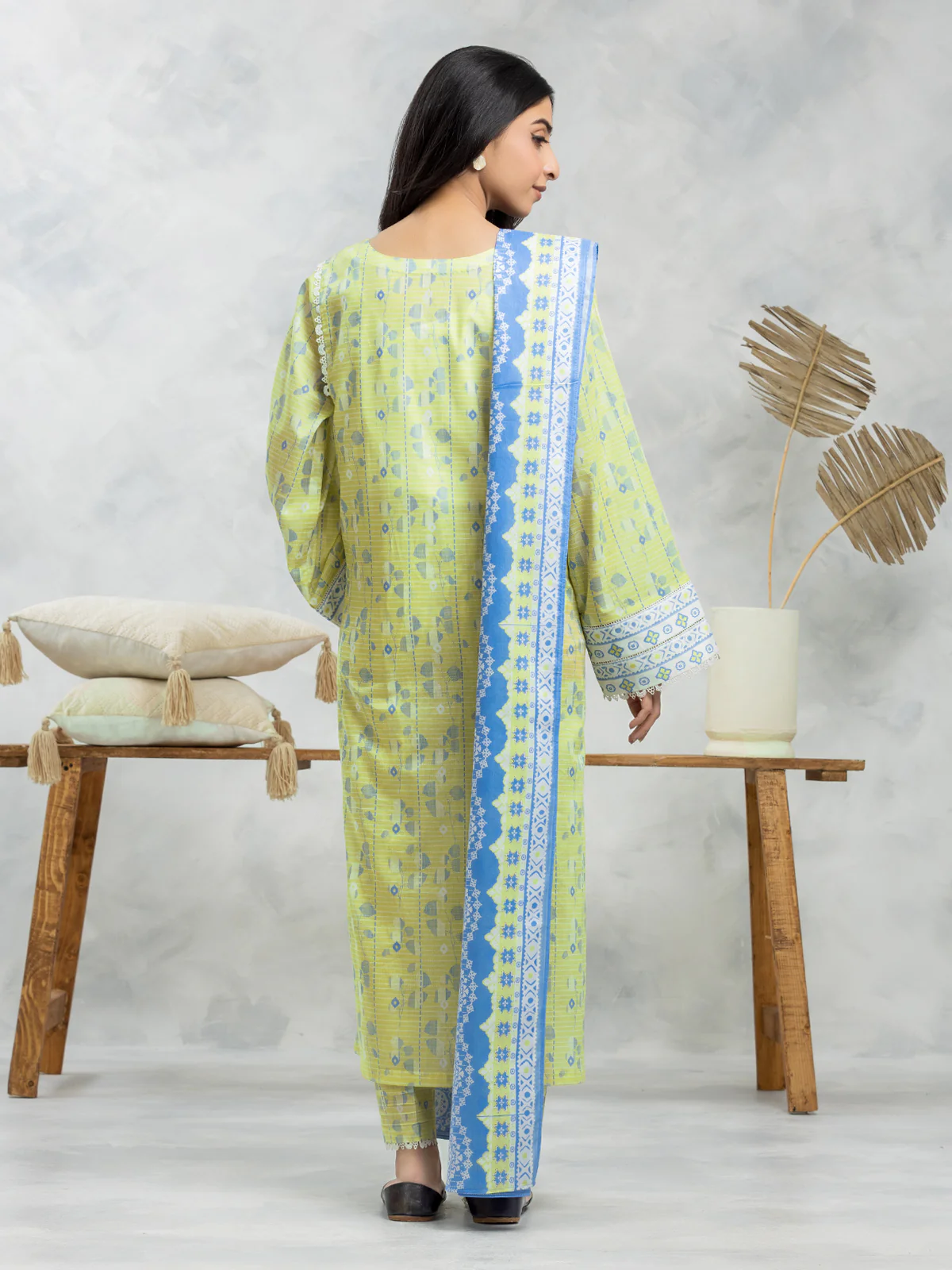 Printed Lawn Suit - EWU24A1-28397-3P - Image 4