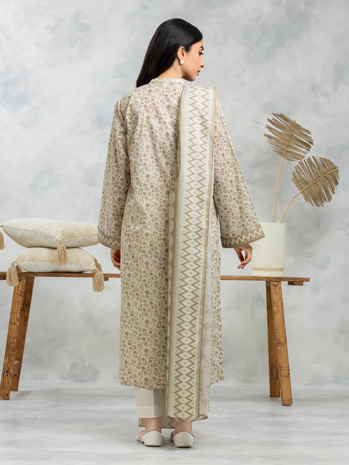 Printed Lawn Suit - EWU24A1-28418-3P - Image 2