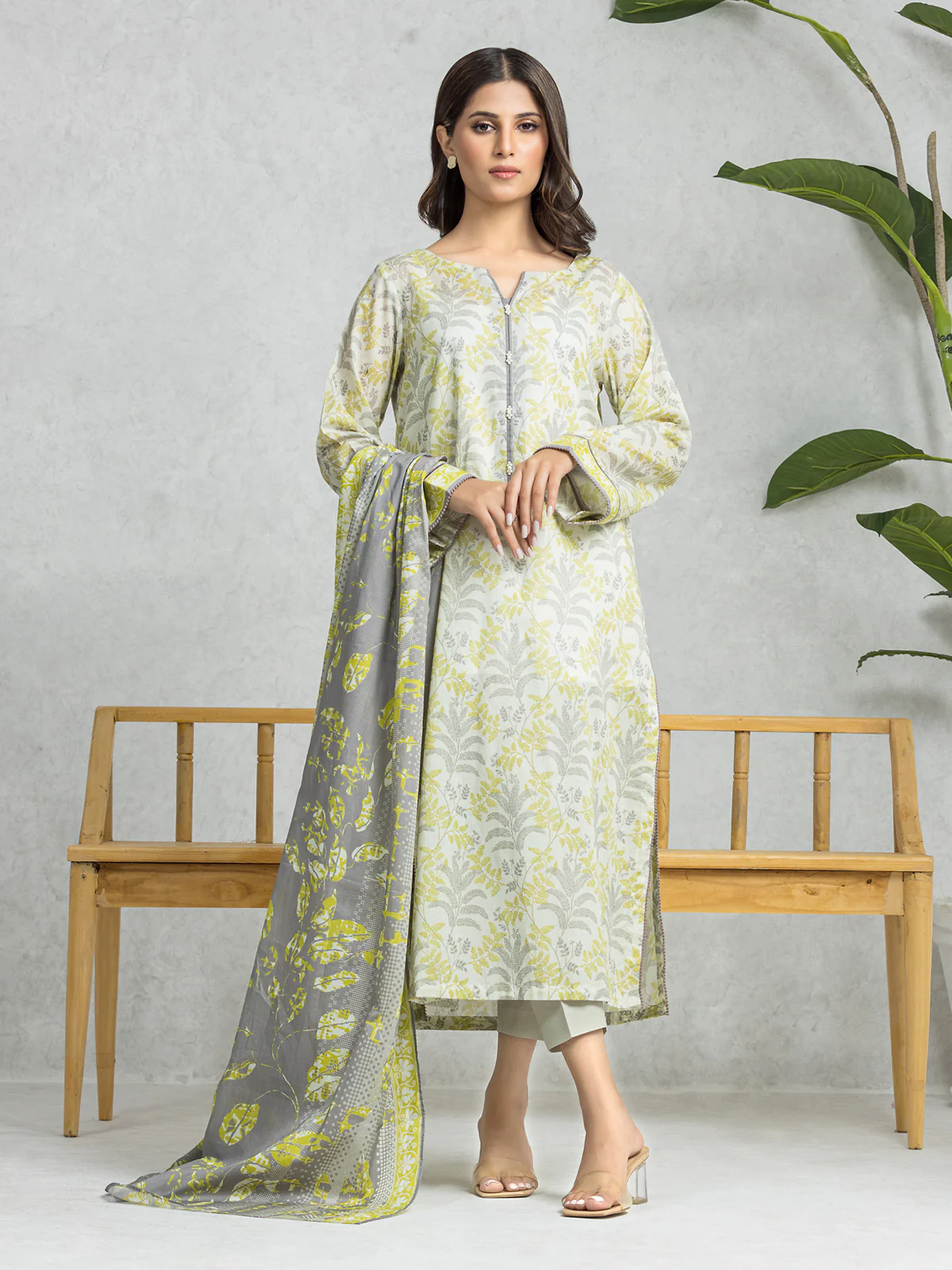 Printed Lawn Suit - EWU24A1-28470-3P