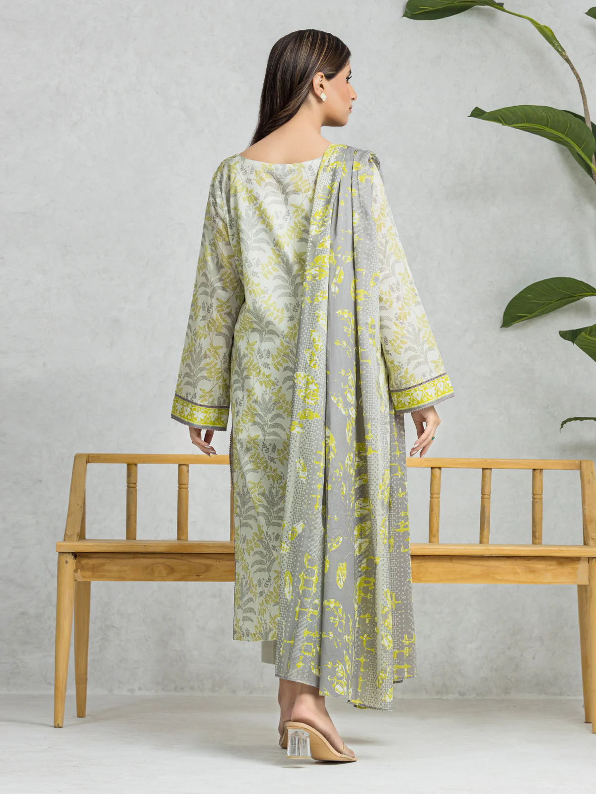 Printed Lawn Suit - EWU24A1-28470-3P - Image 6