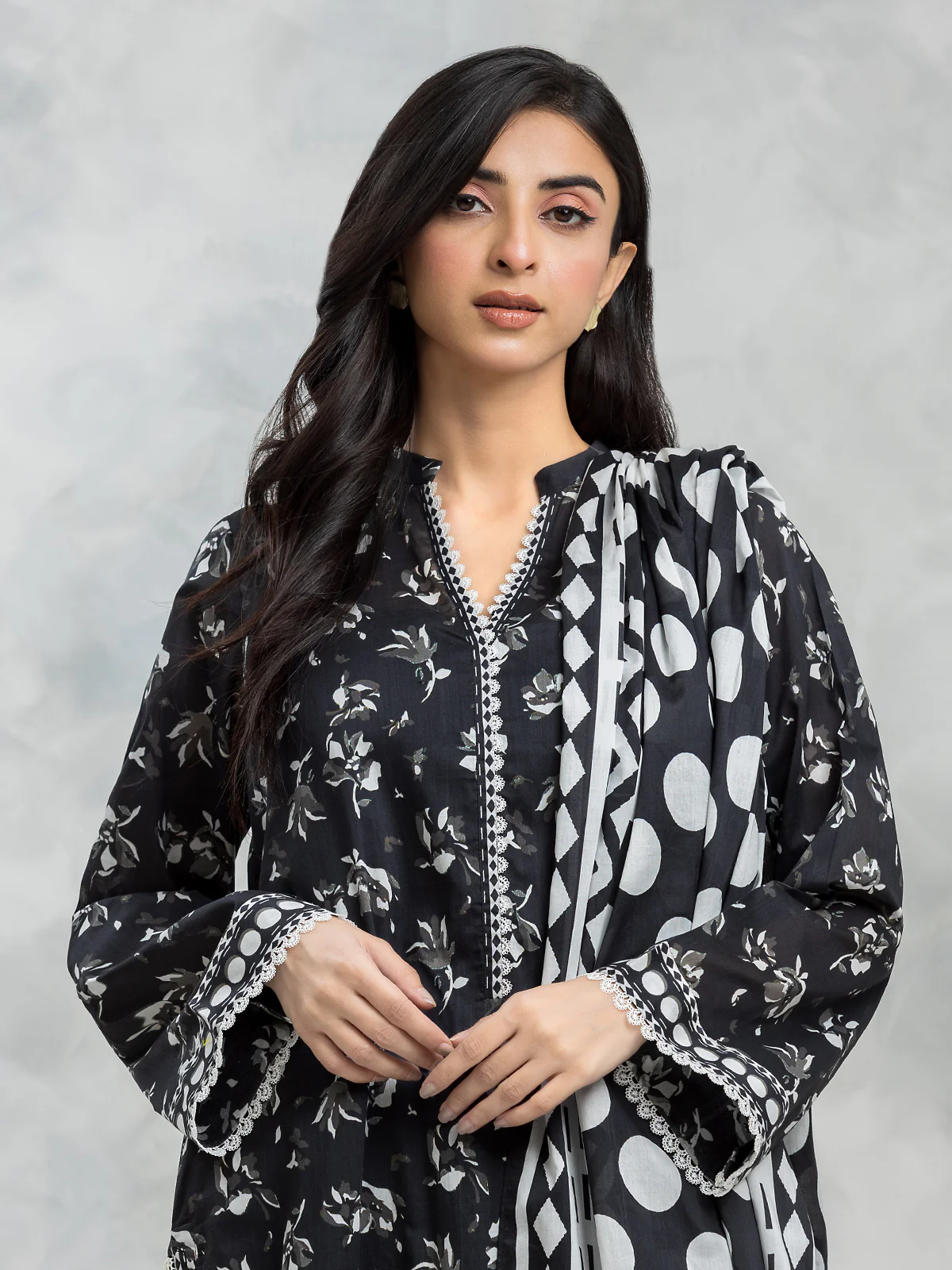 Printed Lawn Suit - EWU24A1-28508-3P - Image 4