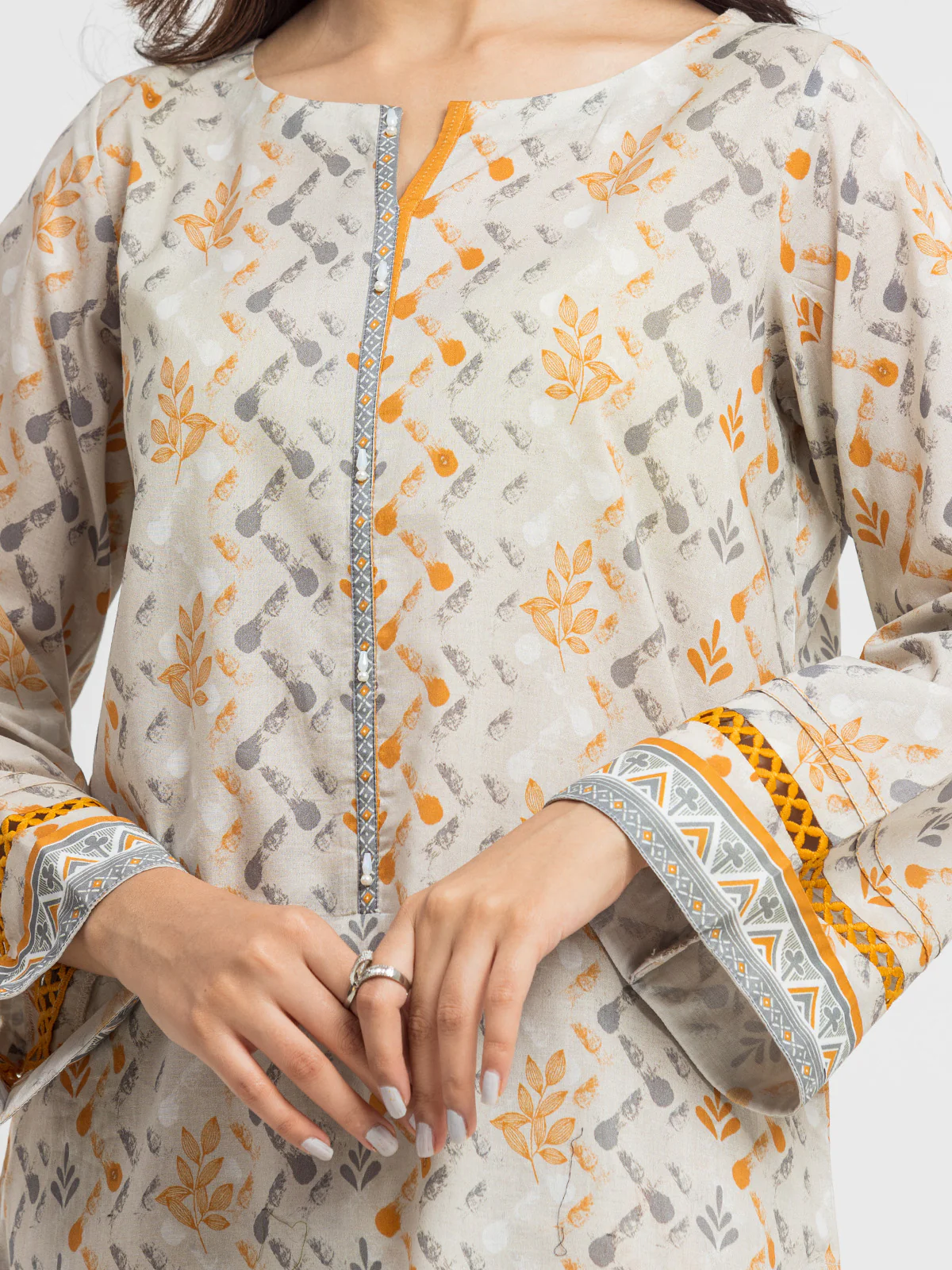 Printed Lawn Suit - EWU24A1-28515-3P - Image 3