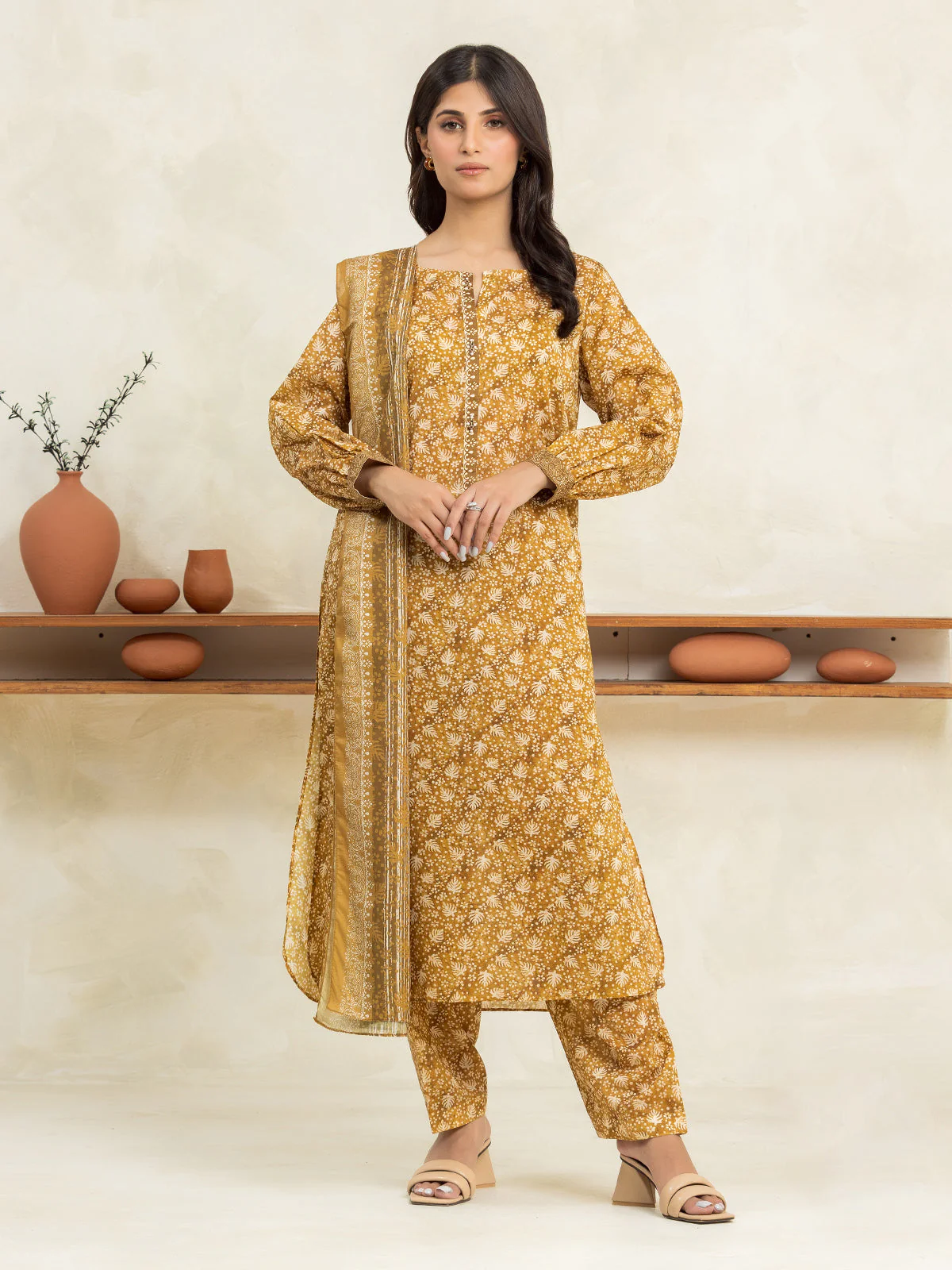 Printed Lawn Suit - EWU24A1-28521-3P