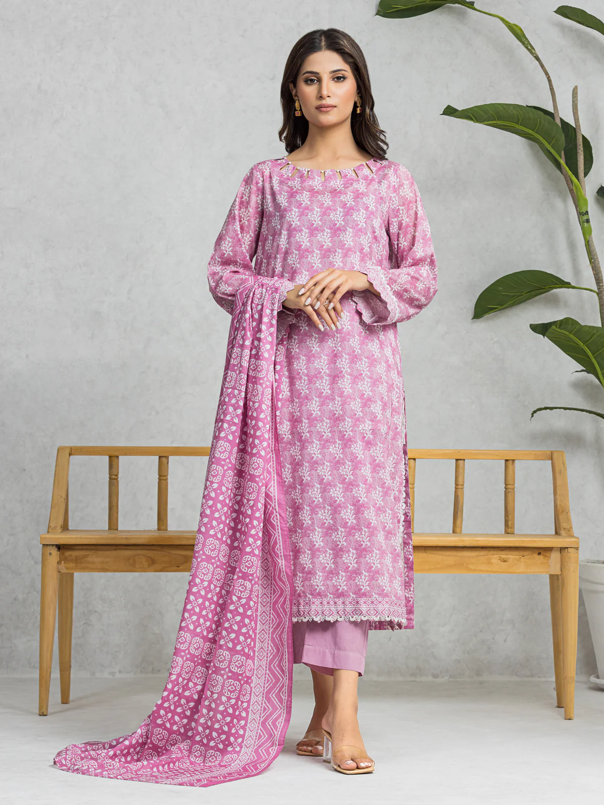 Printed Lawn Suit - EWU24A1-28574-3P