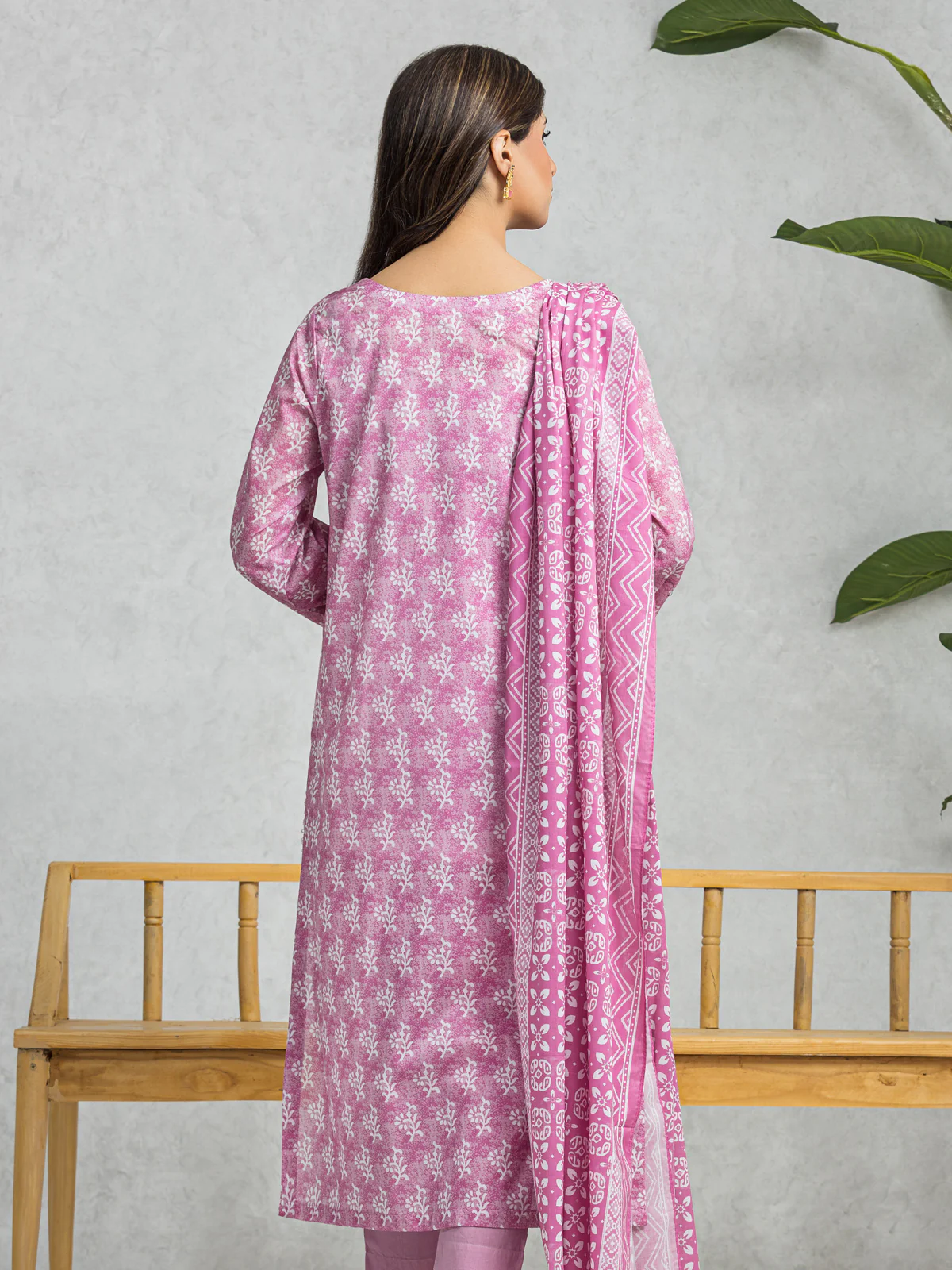 Printed Lawn Suit - EWU24A1-28574-3P - Image 2