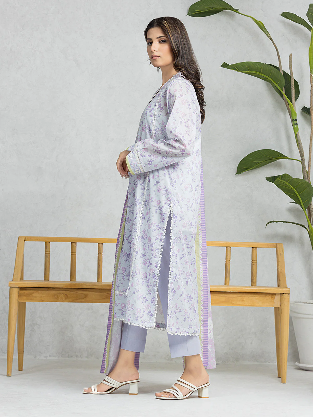 Printed Lawn Suit - EWU24A1-28577-3P - Image 2