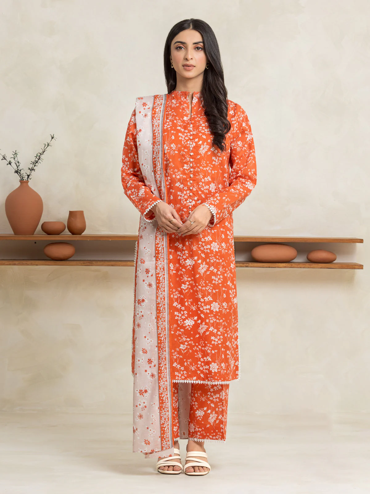 Printed Lawn Suit - EWU24A1-29020-3P